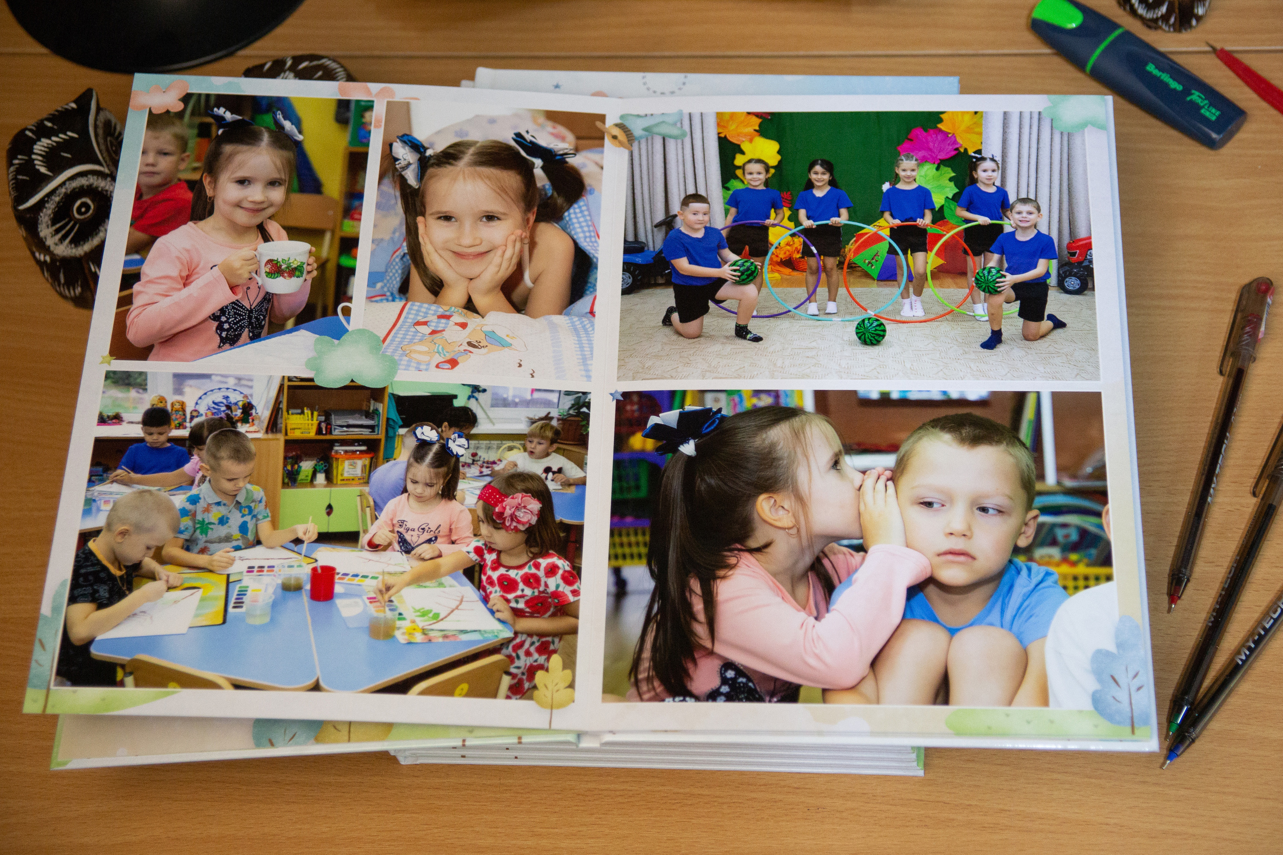 Образцы выпускных фотокниг для детского сада. Детский школьный и семейный фотограф в Краснодаре