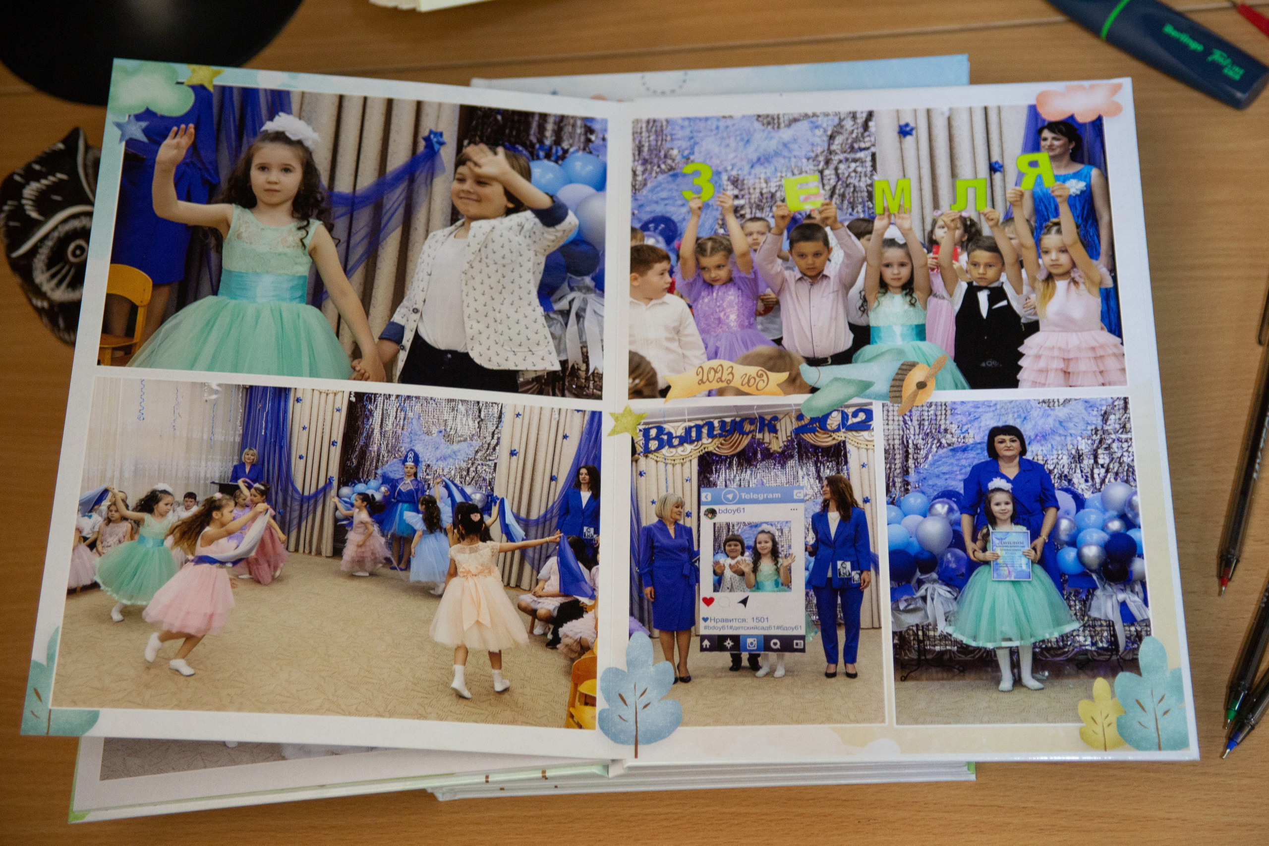 Образцы выпускных фотокниг для детского сада. Детский школьный и семейный фотограф в Краснодаре
