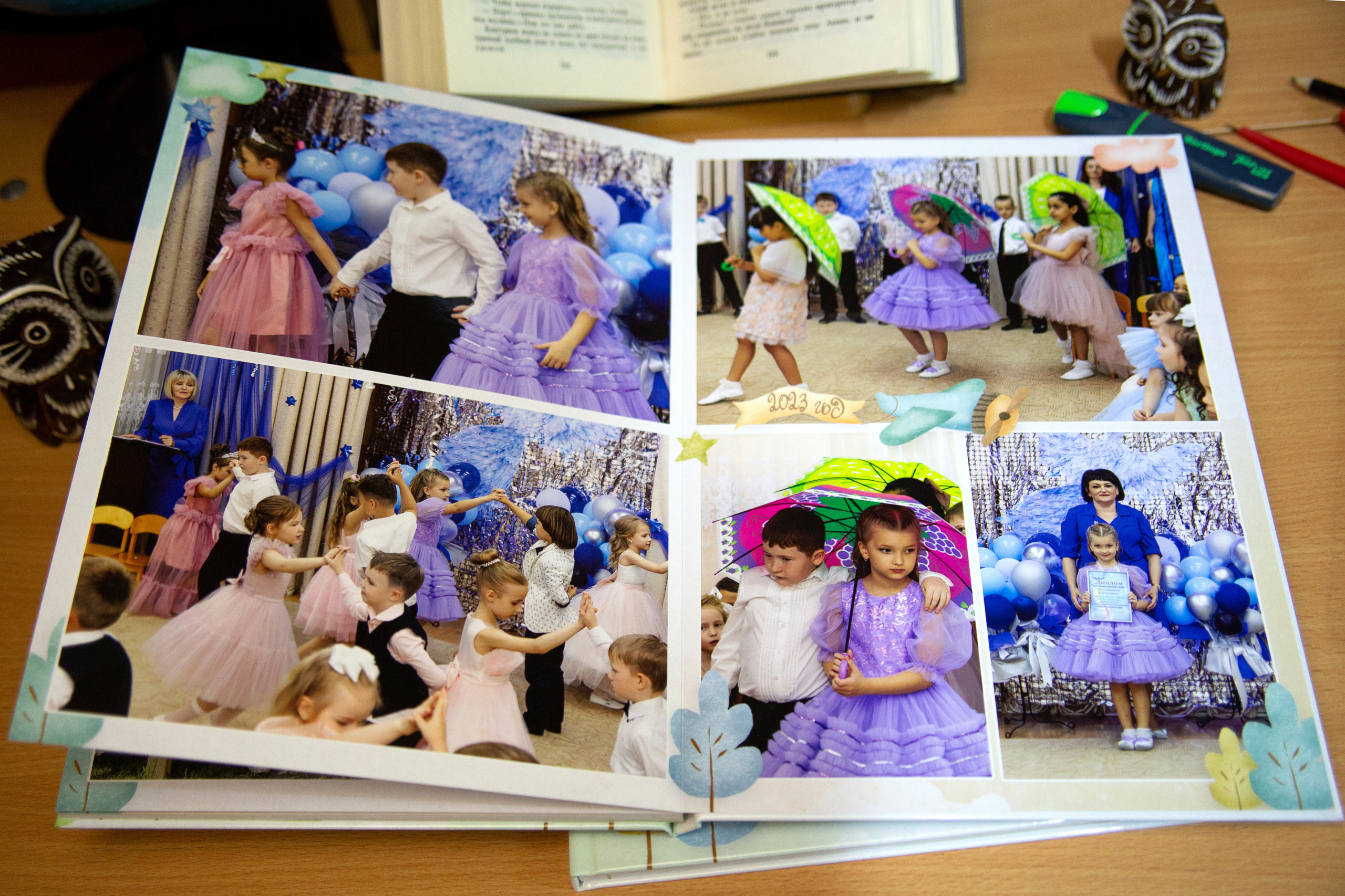 Образцы выпускных фотокниг для детского сада. Детский школьный и семейный фотограф в Краснодаре