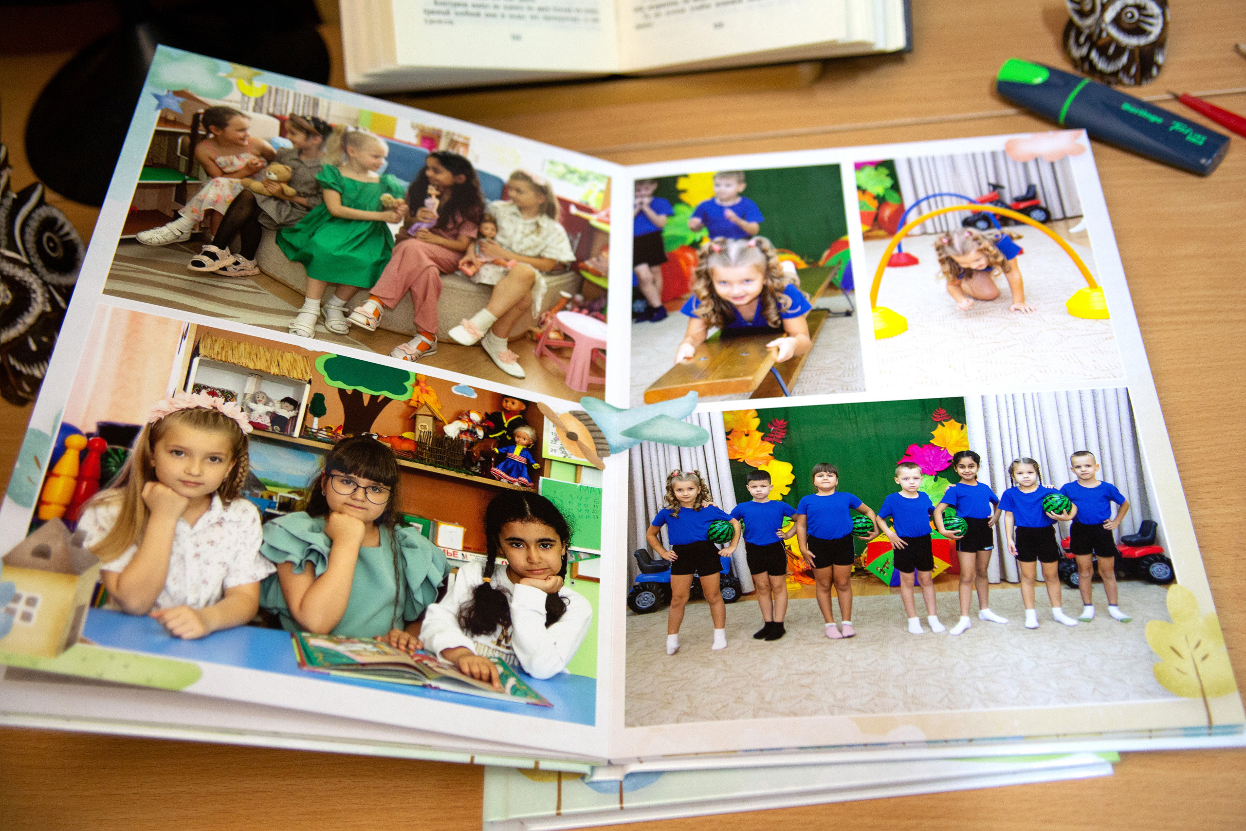 Образцы выпускных фотокниг для детского сада. Детский школьный и семейный фотограф в Краснодаре