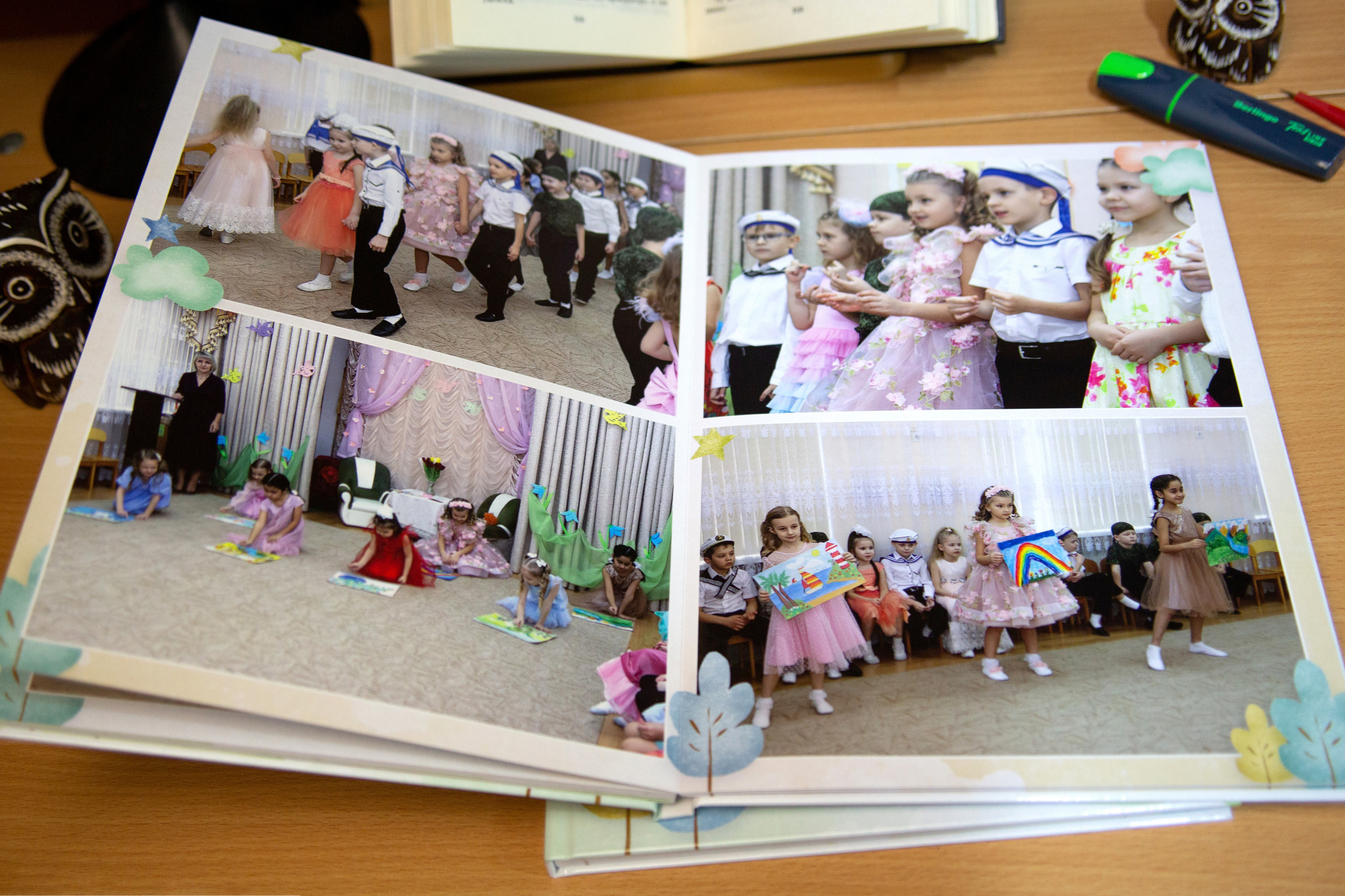 Образцы выпускных фотокниг для детского сада. Детский школьный и семейный фотограф в Краснодаре