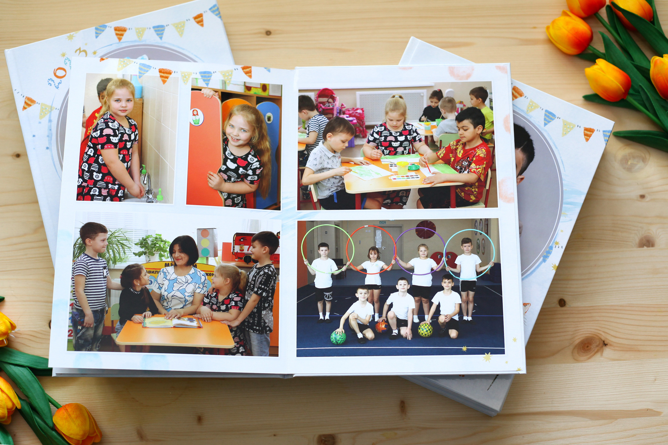 Образцы выпускных фотокниг для детского сада. Детский школьный и семейный фотограф в Краснодаре