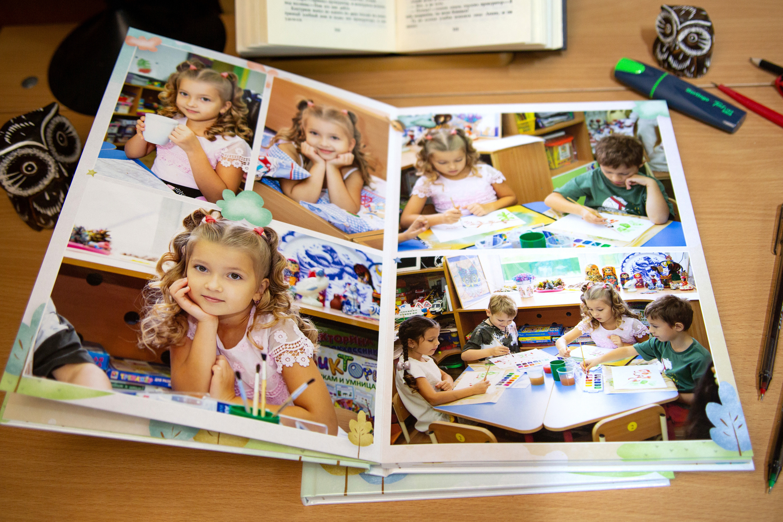 Образцы выпускных фотокниг для детского сада. Детский школьный и семейный фотограф в Краснодаре