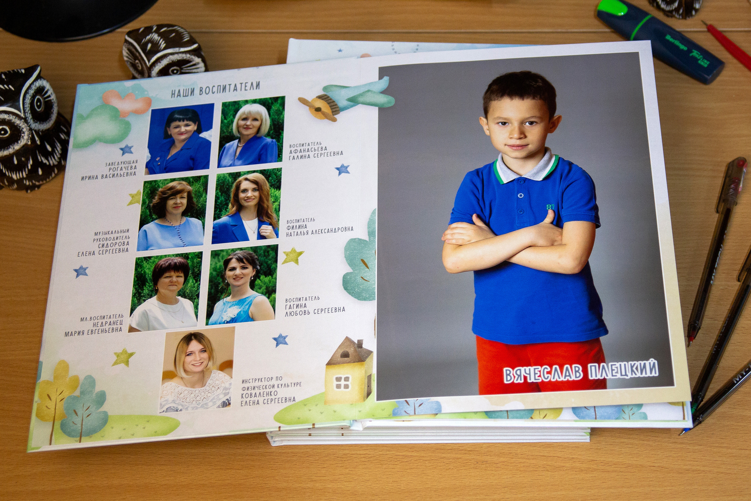 Образцы выпускных фотокниг для детского сада. Детский школьный и семейный фотограф в Краснодаре