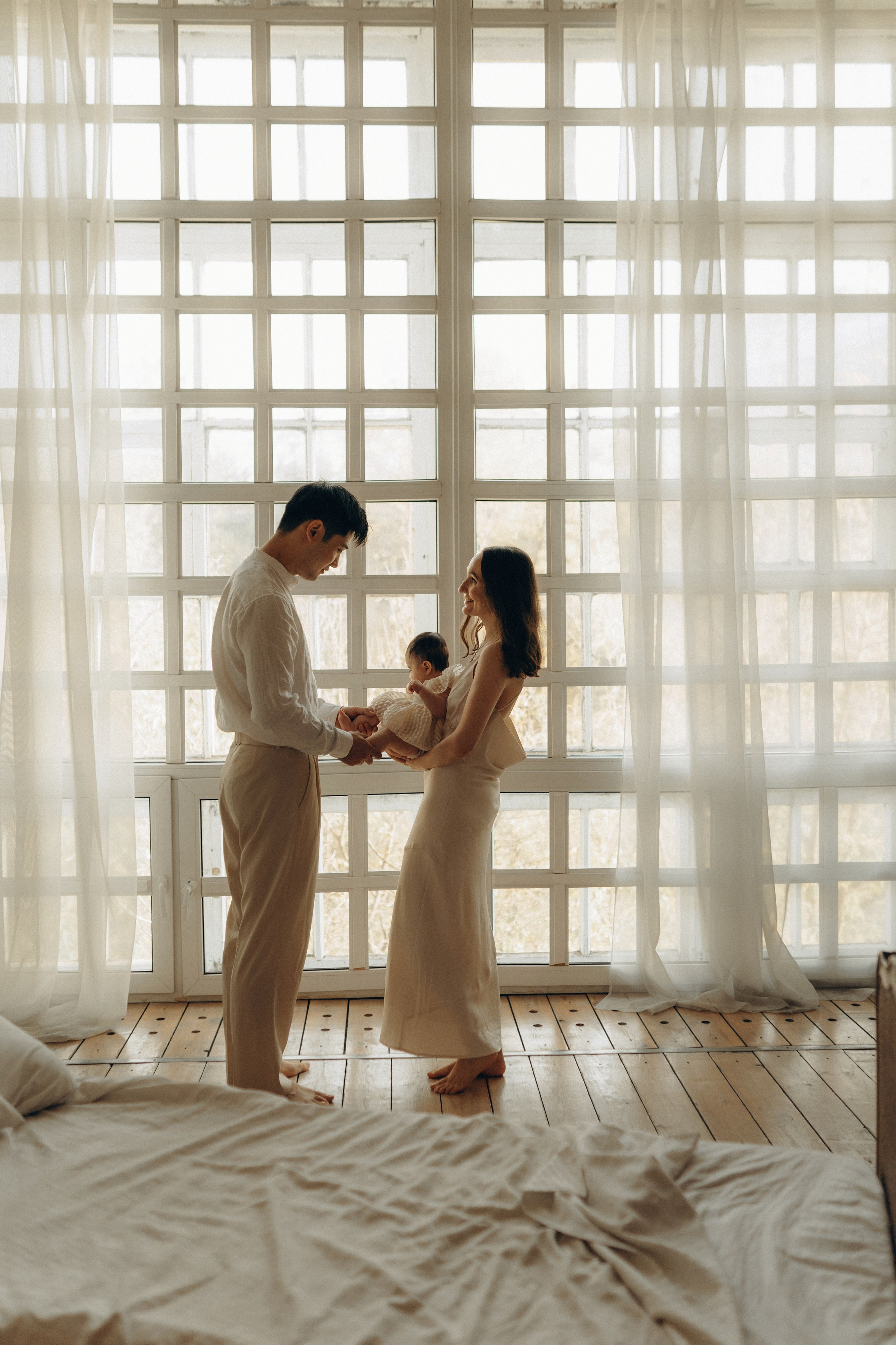 Малышка Нина и родители. Семейный lifestyle фотограф в Москве Рената Рафикова