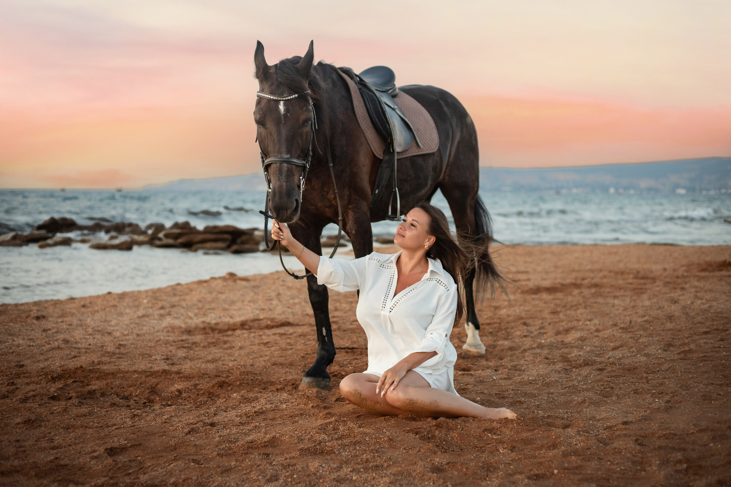 Фотосессия на море с лошадью. Фотограф в Феодосии Наталья Булгакова
