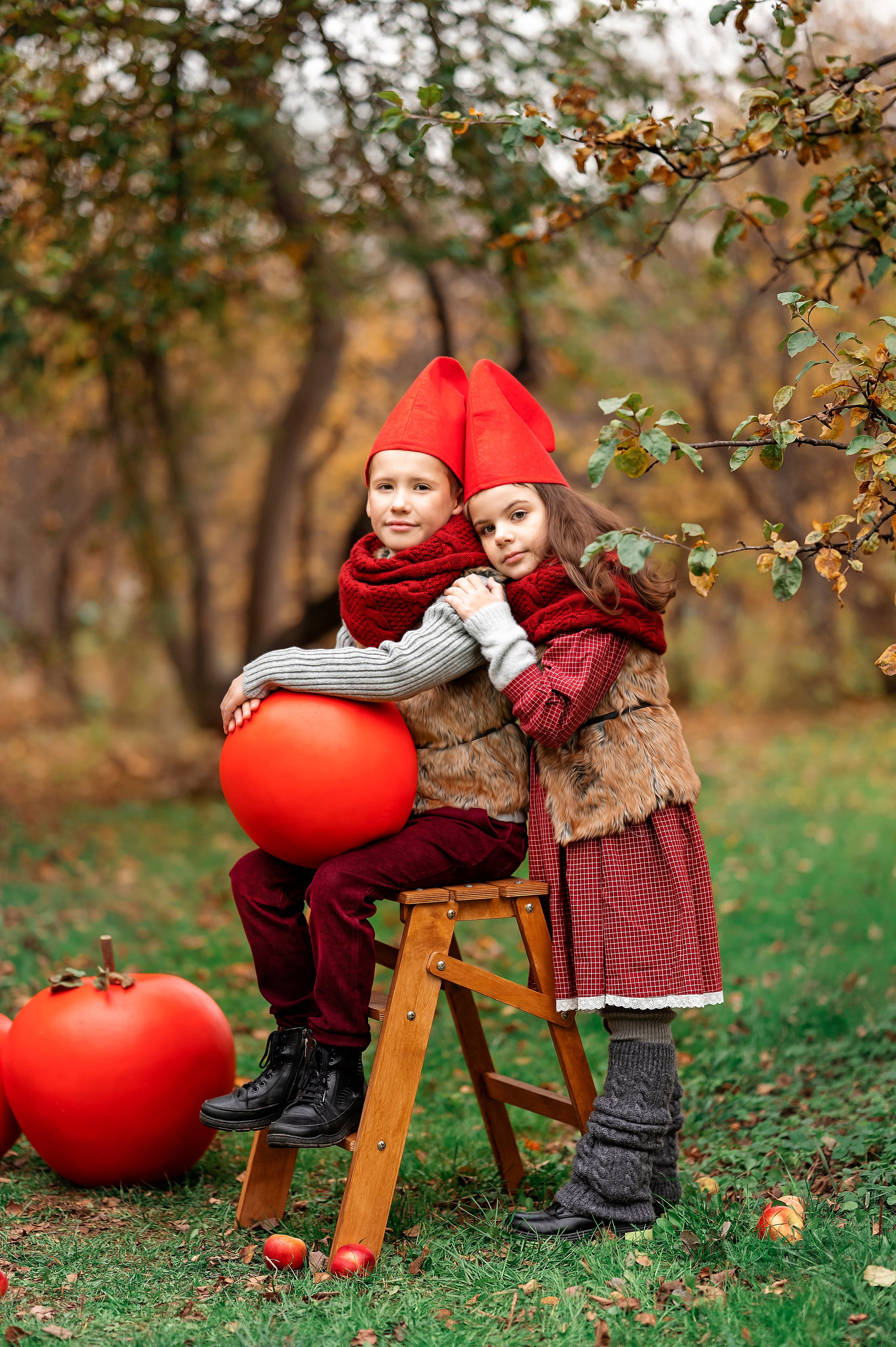 Парк Ангарские пруды «Яблочный фотопроект». Детский и семейный фотограф г. Москва Оксана Катаджи