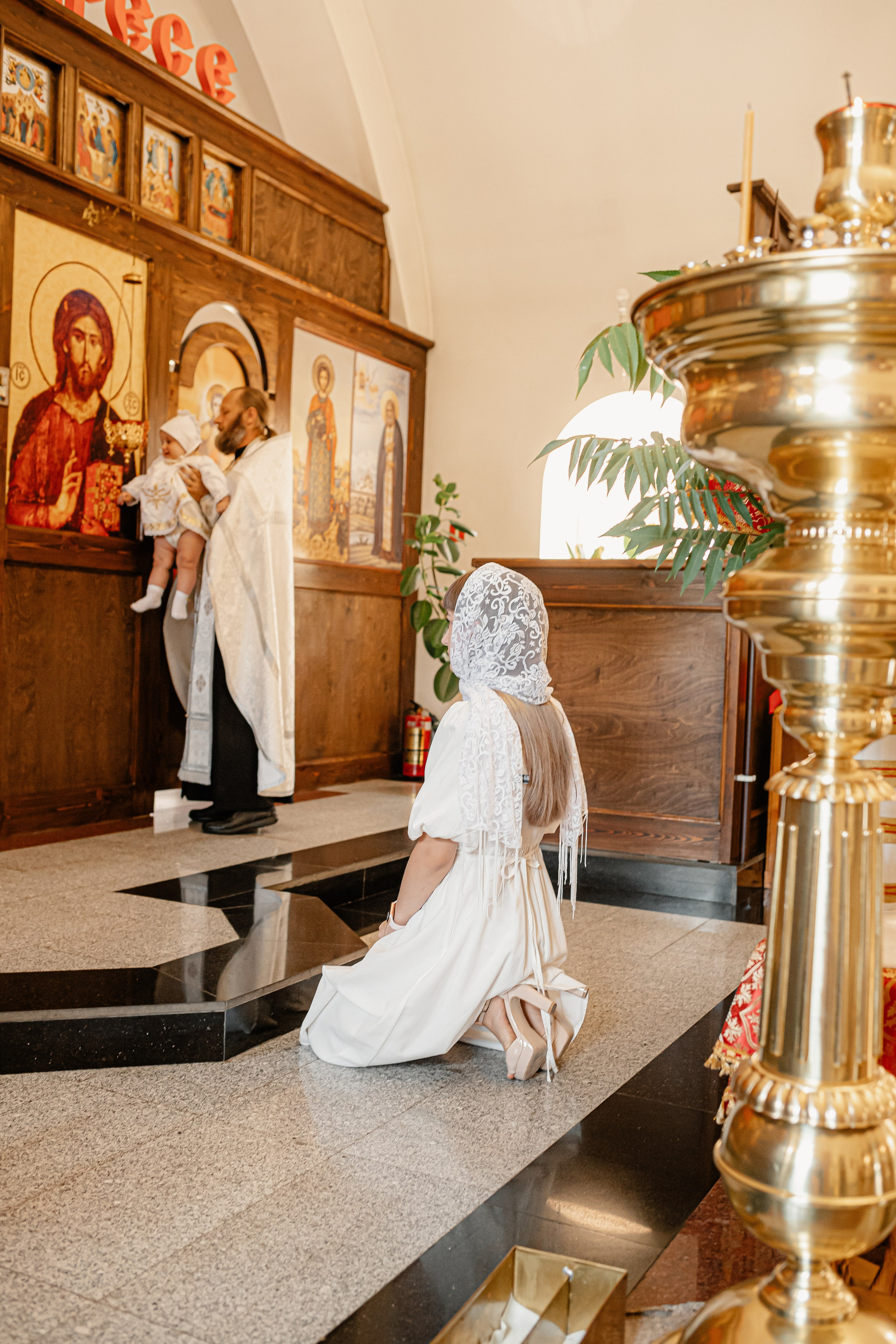 Крещение. Посёлок М. Горький. Свято — Пантелеимоновский храм. Свадебный фотограф Кропоткин Краснодар