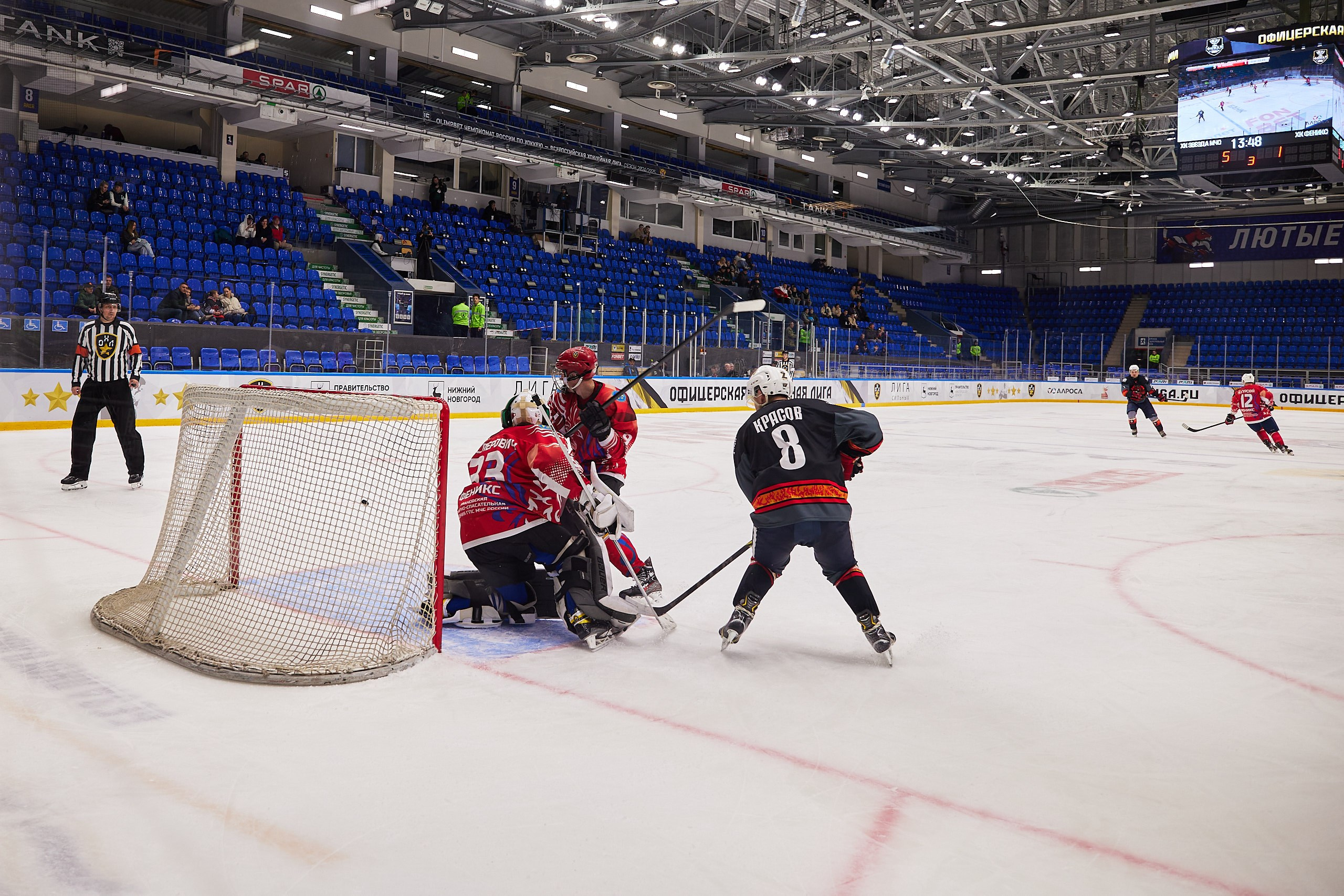 Репортаж. Офицерская хоккейная лига 2025 год. Спортивный фотограф Некрасов Денис