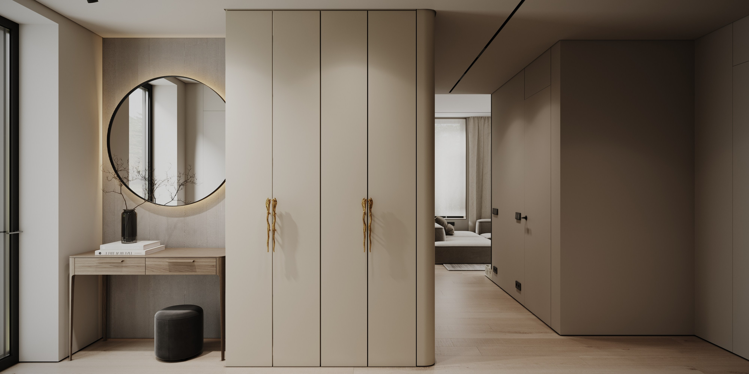 Сибирский дом. Визуализации интерьера