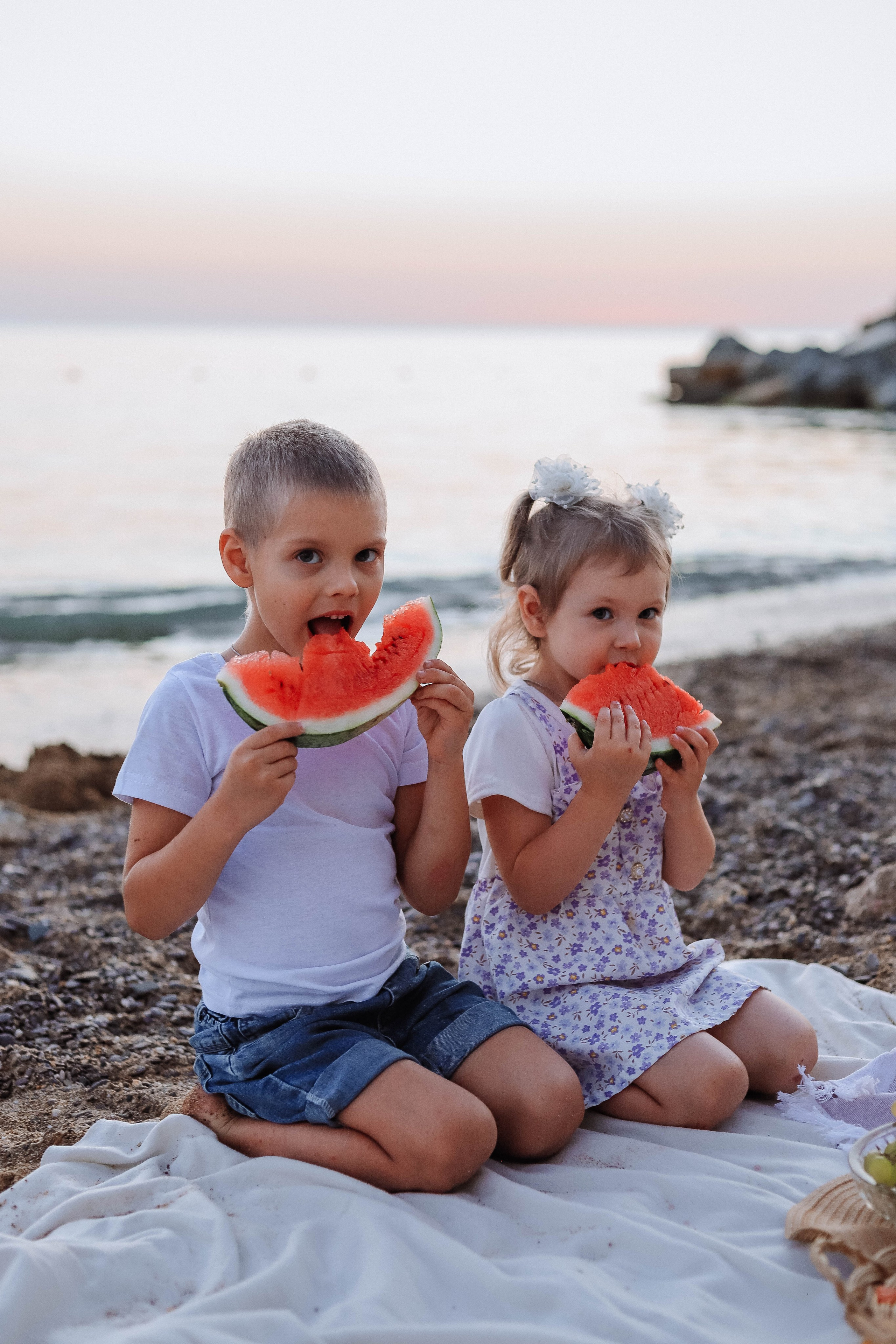 Ника и Тёма фотосессия на море. Женский/Детский фотограф в Симферополе Вероника Слепогина