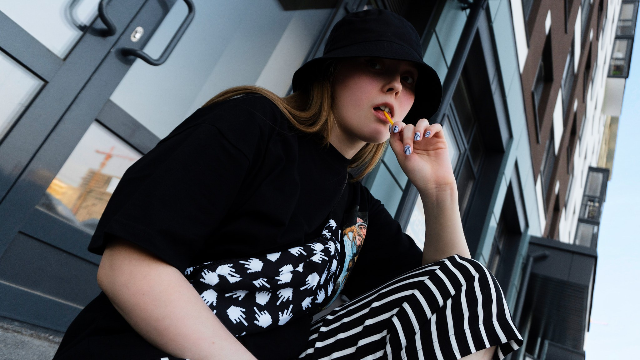 Таня: съёмка на улице. Фотограф в Москве Анастасия Баева