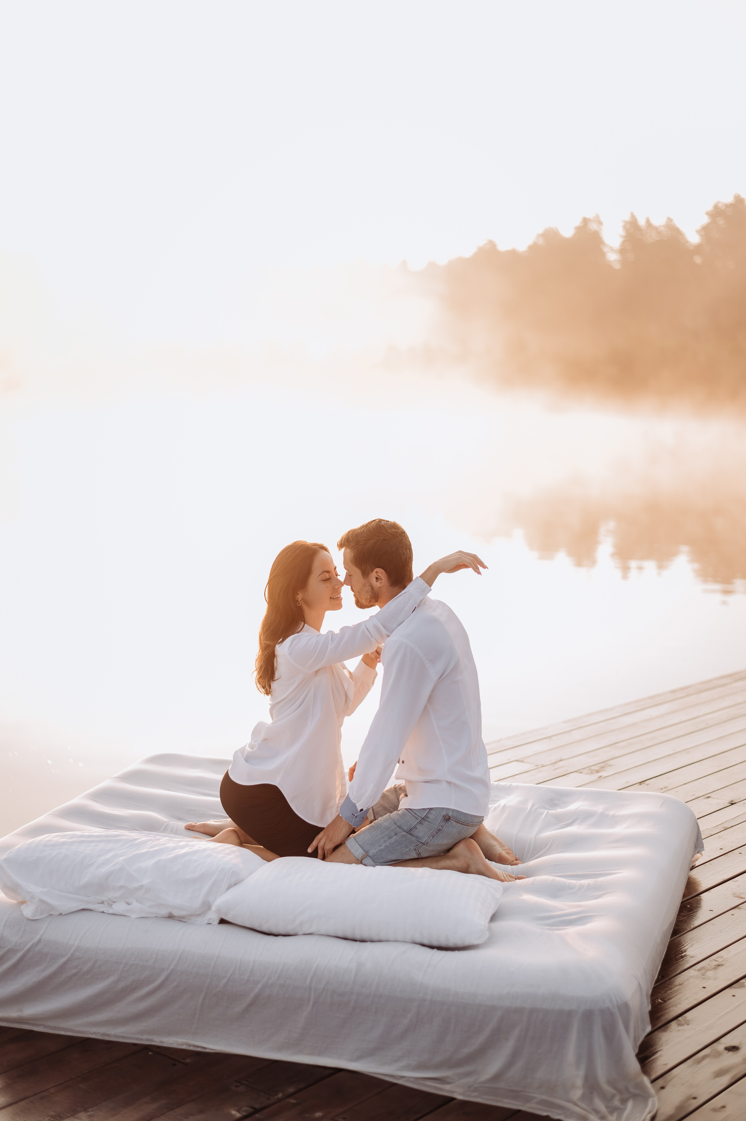 Love story Олега и Тани на озере. Фотограф в Москве и Московской области Таня Яблочкина