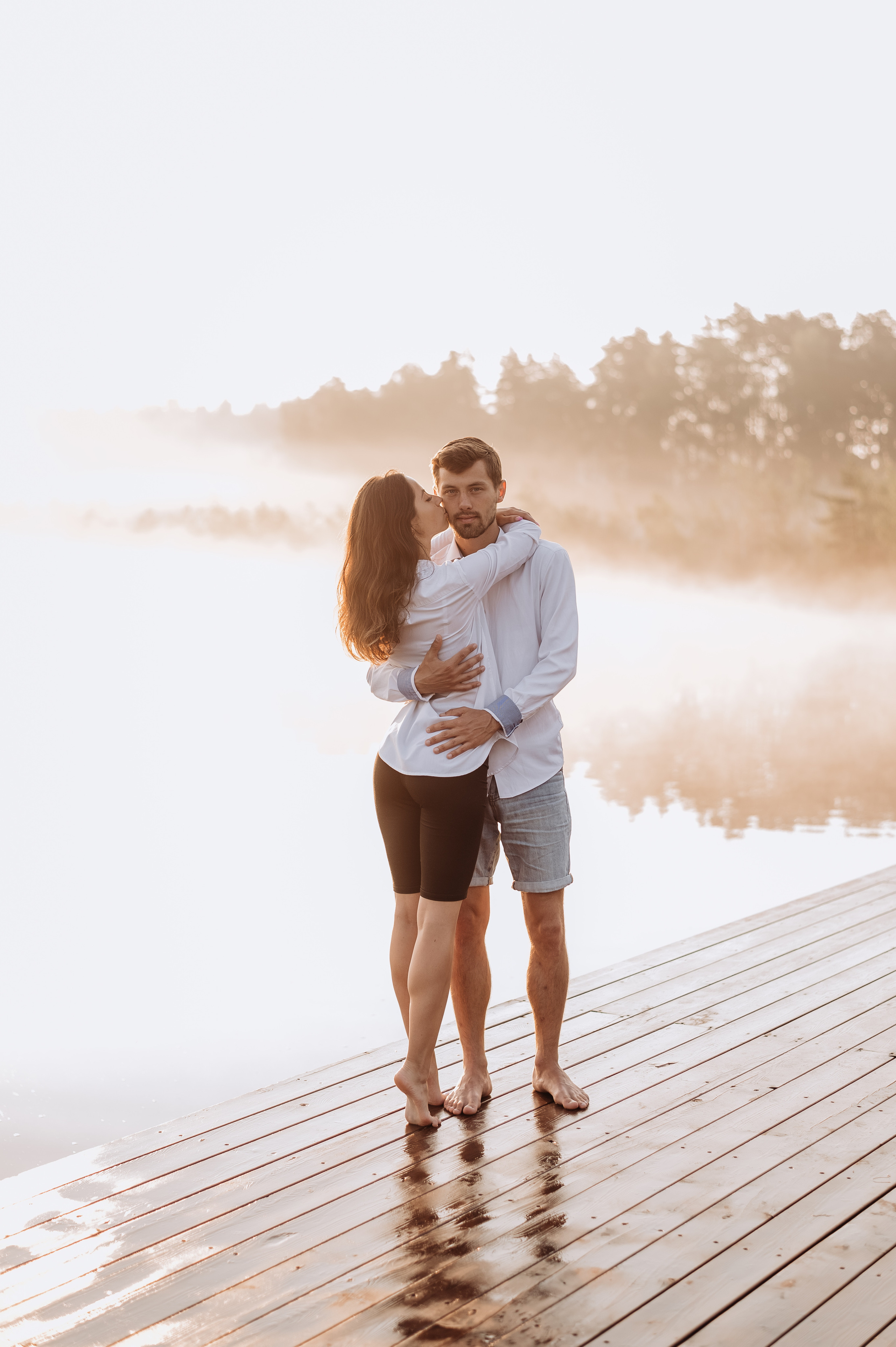 Love story Олега и Тани на озере. Фотограф в Москве и Московской области Таня Яблочкина