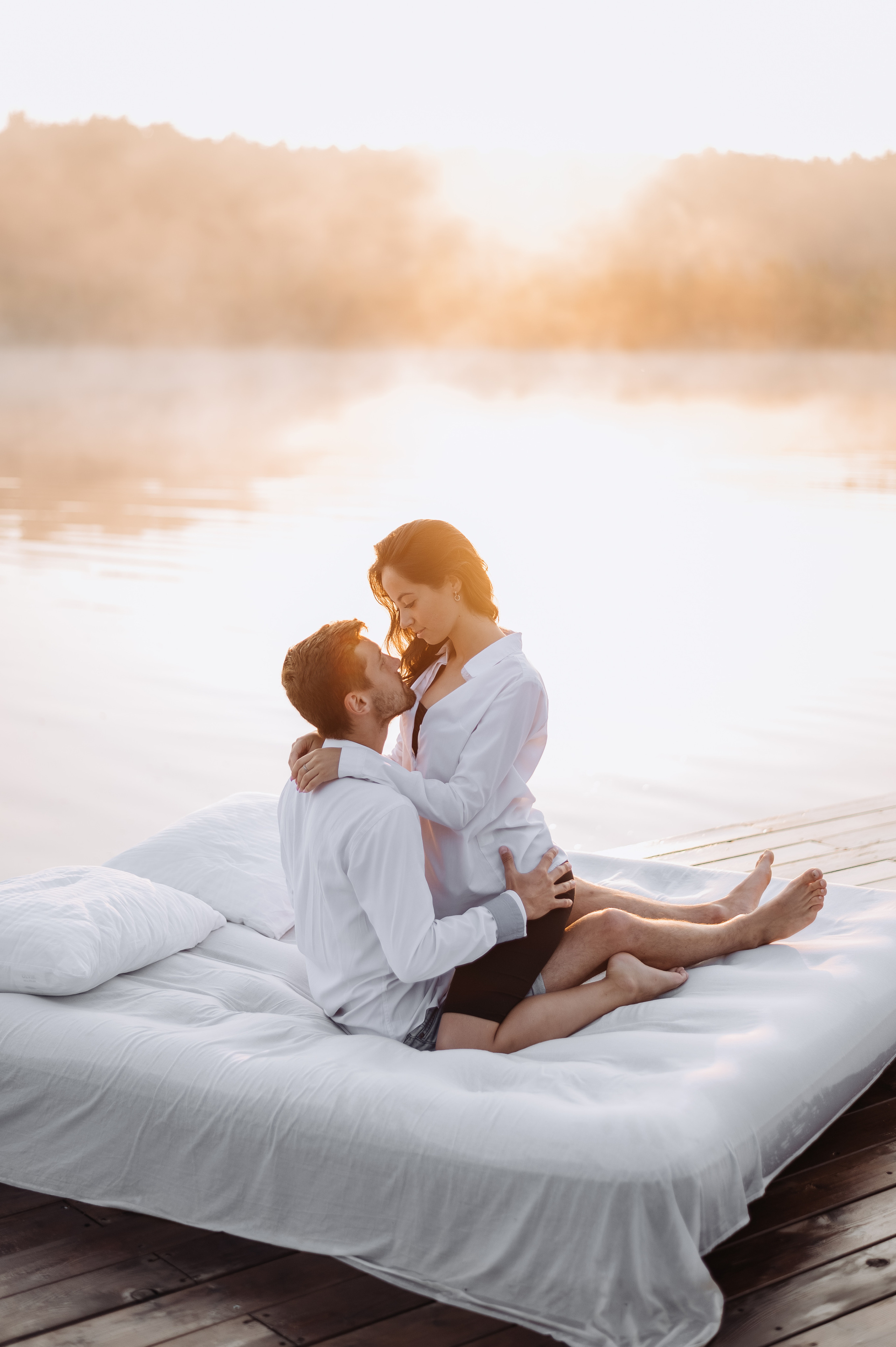 Love story Олега и Тани на озере. Фотограф в Москве и Московской области Таня Яблочкина