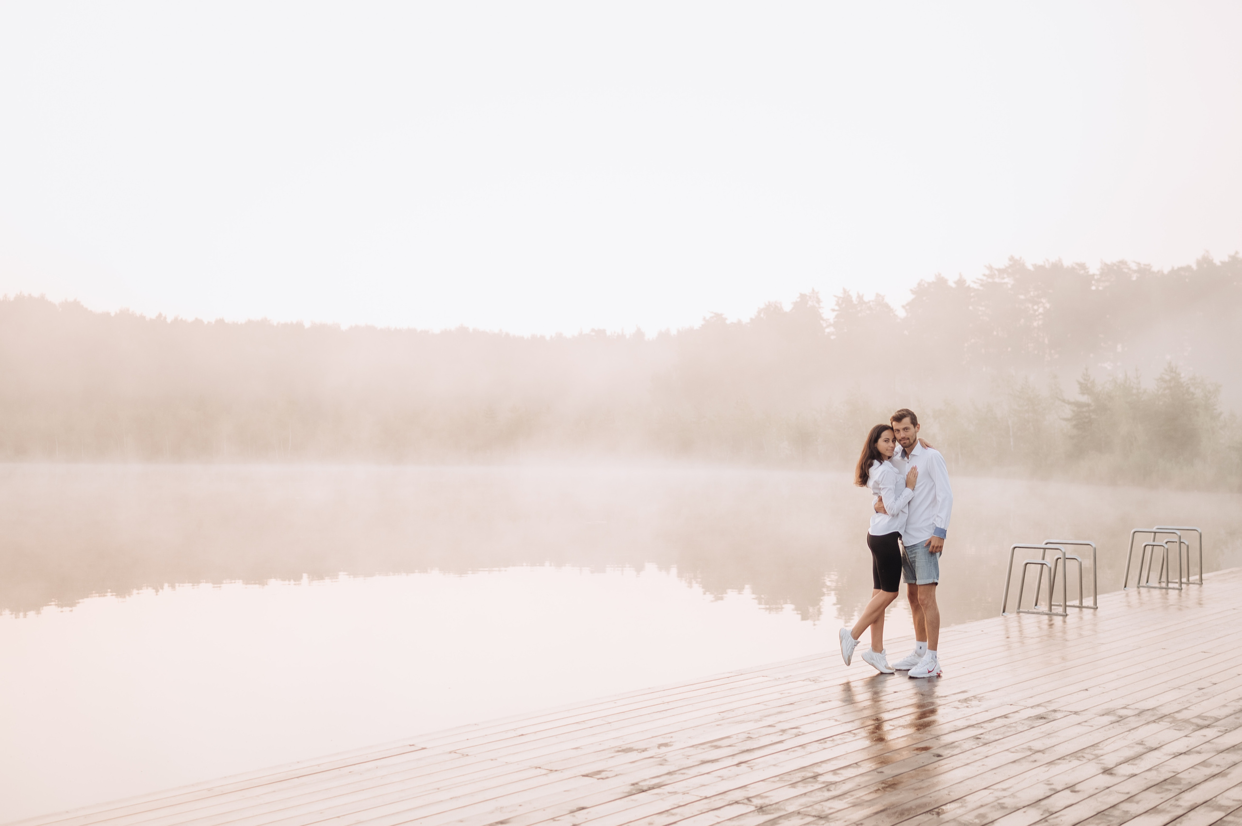 Love story Олега и Тани на озере. Фотограф в Москве и Московской области Таня Яблочкина