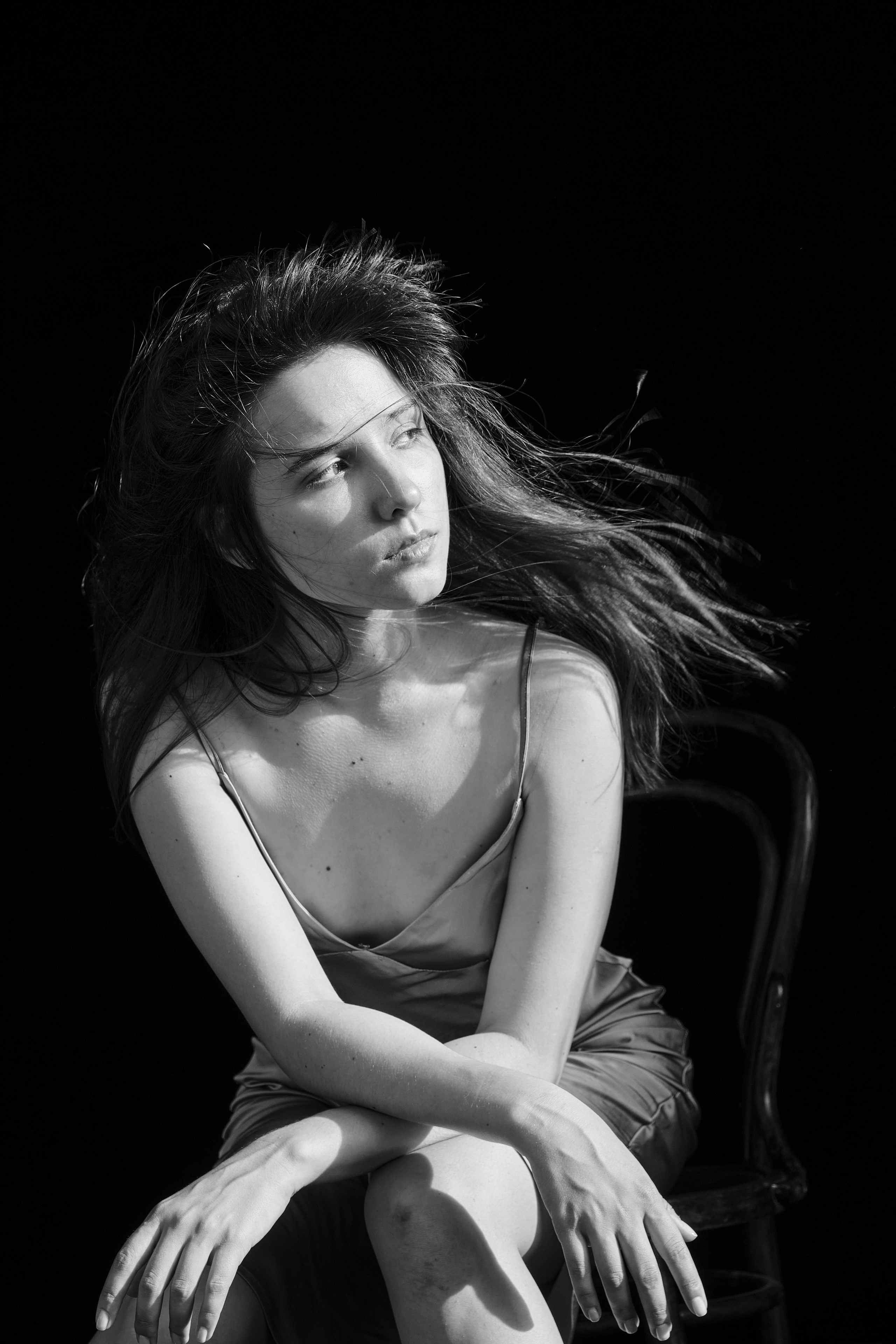 Ия, черно-белый портрет