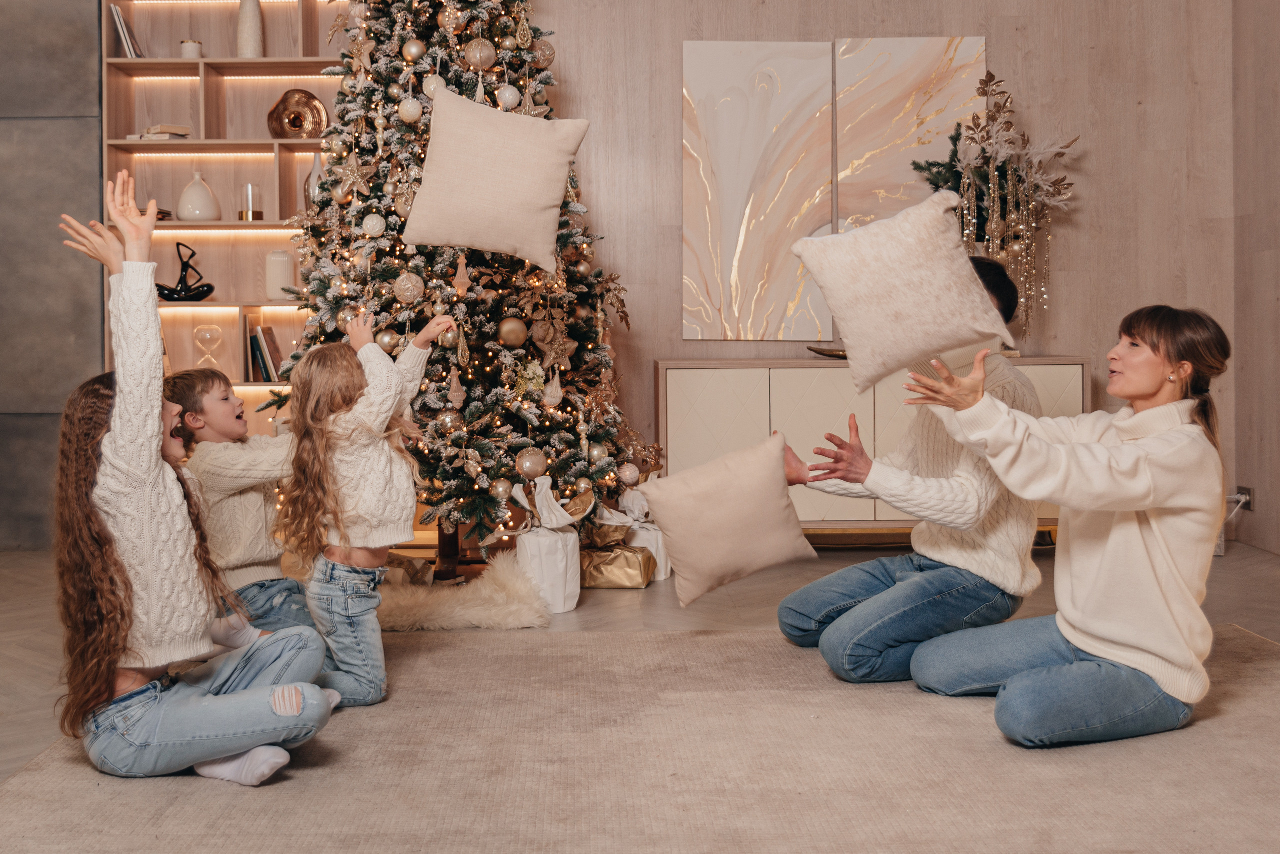 Семенйная фотосессия в студии. Фотограф Москва