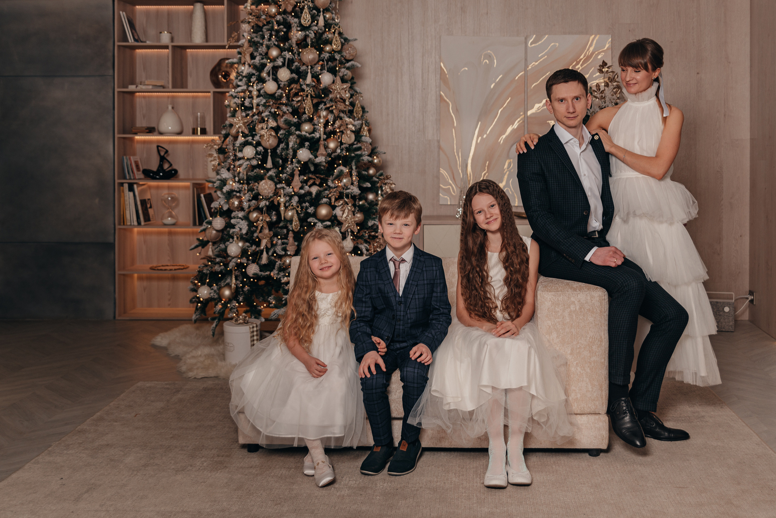 Семенйная фотосессия в студии. Фотограф Москва