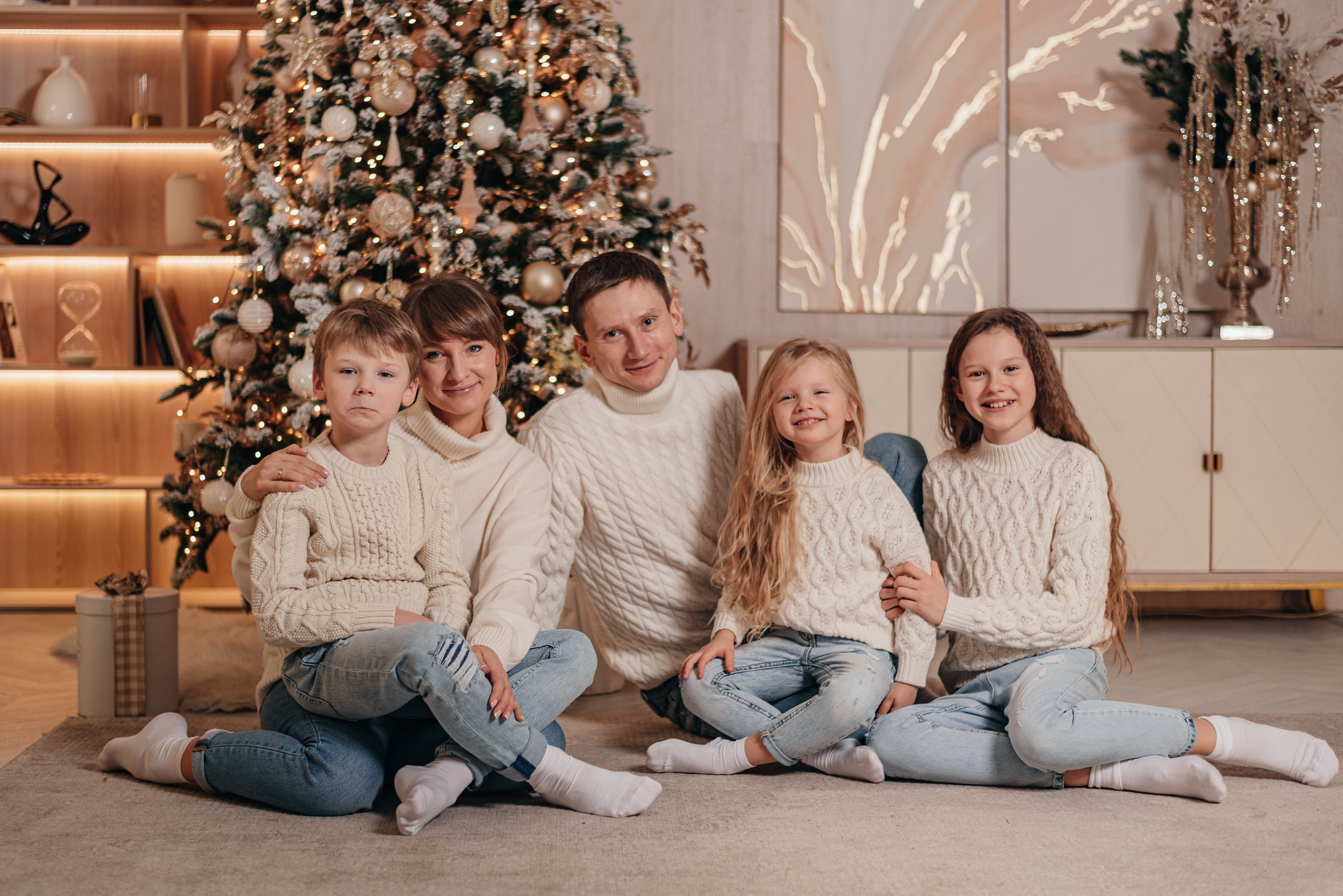 Семенйная фотосессия в студии. Фотограф Москва