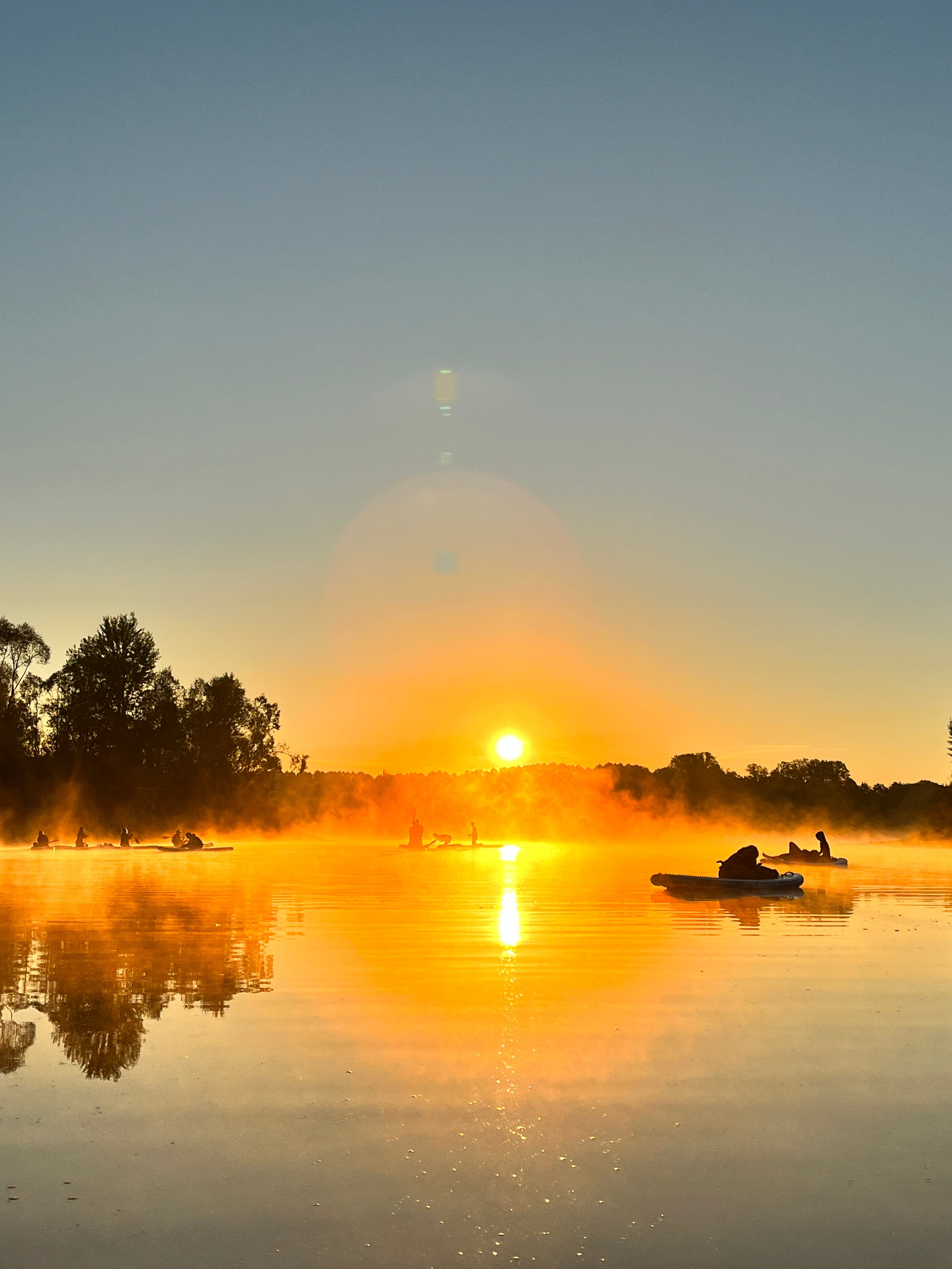 Рассветы на сапбордах в Уфе