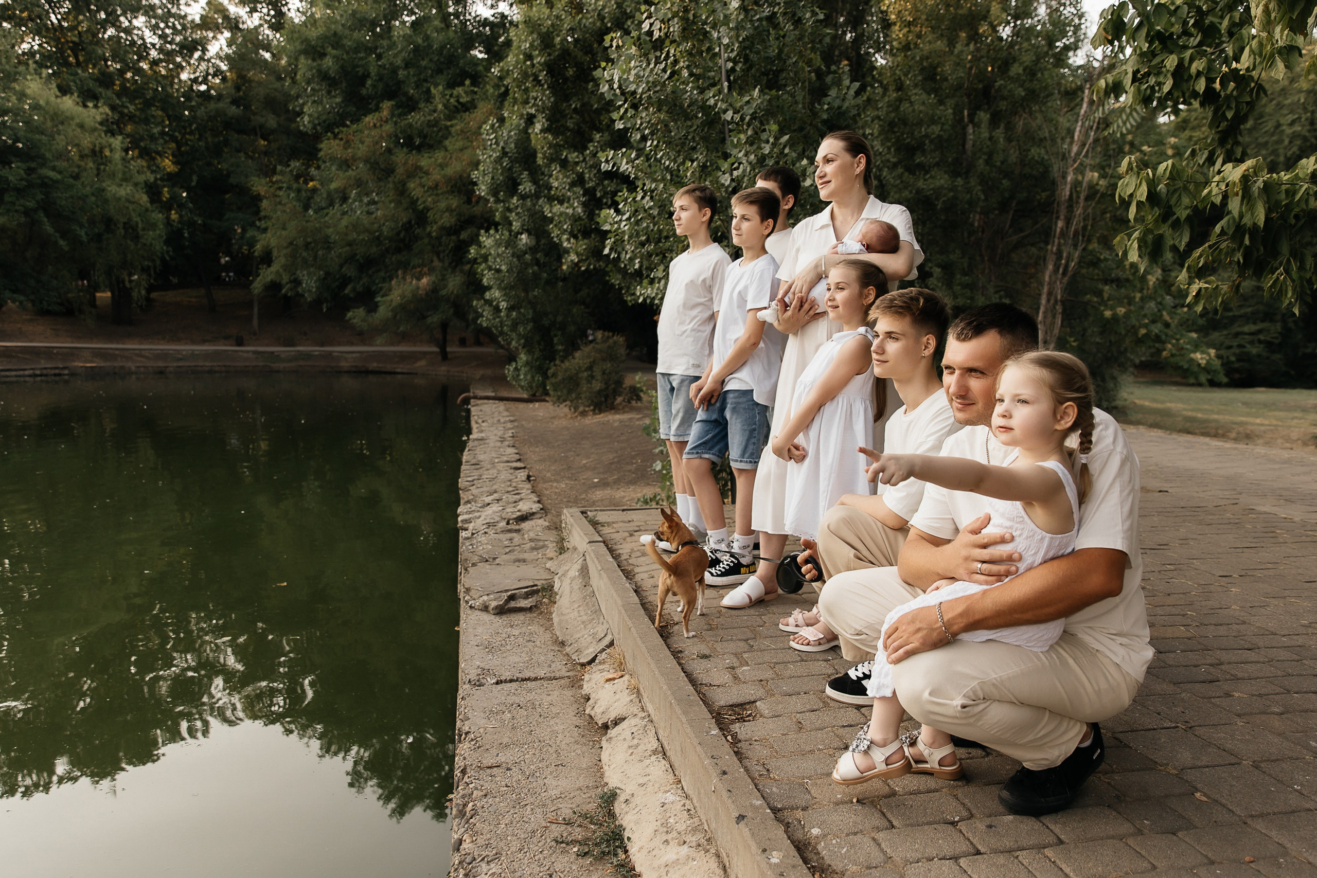 Семья из 7 детей. Свадебный и семейный фотограф Виолетта Сидельникова. Краснодар, Россия, Беларусь, Европа