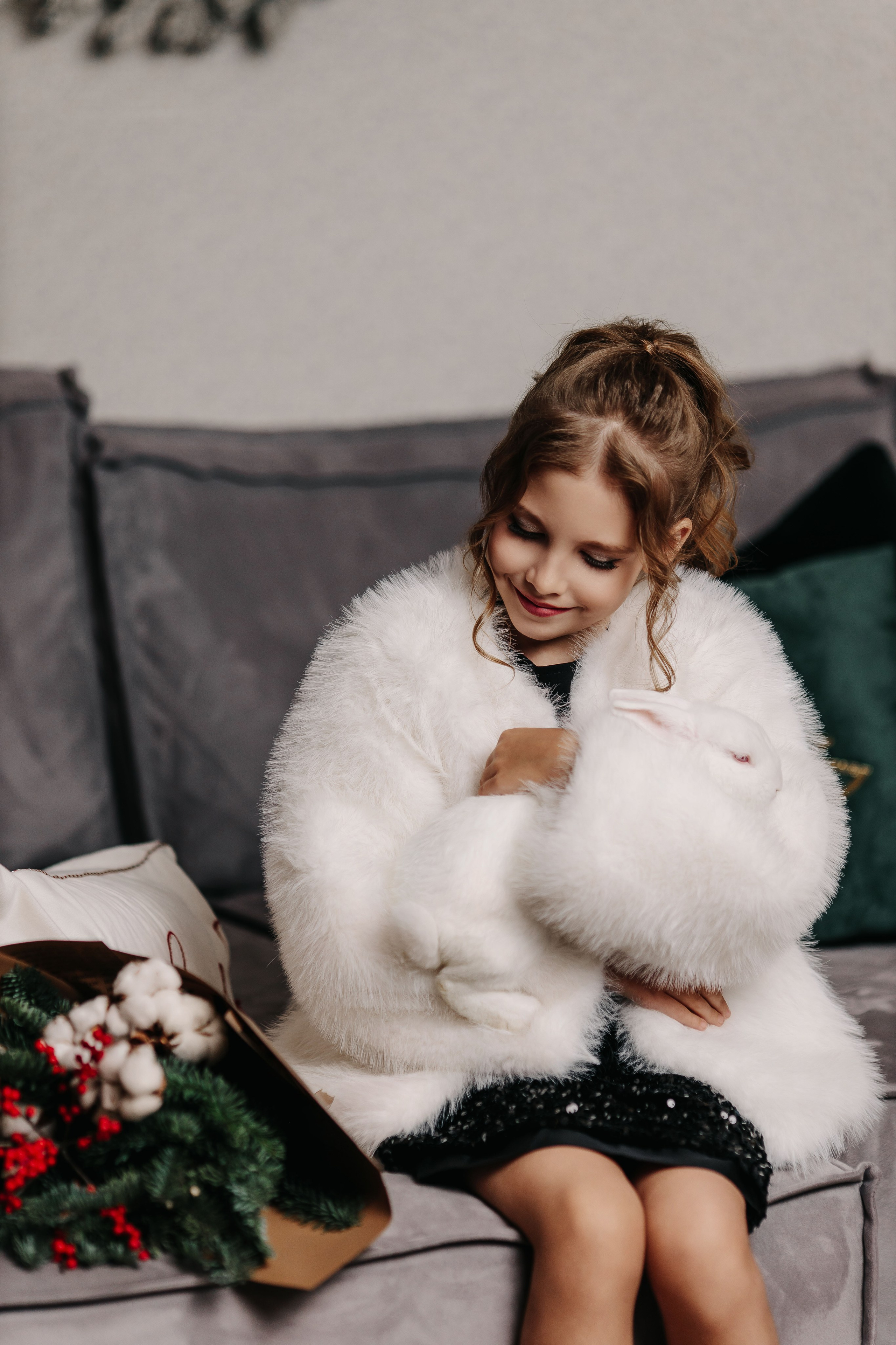 Новогодние портретики с Евой). Семейный и детский фотограф в Пскове и Санкт-Петербурге Яна Калинина