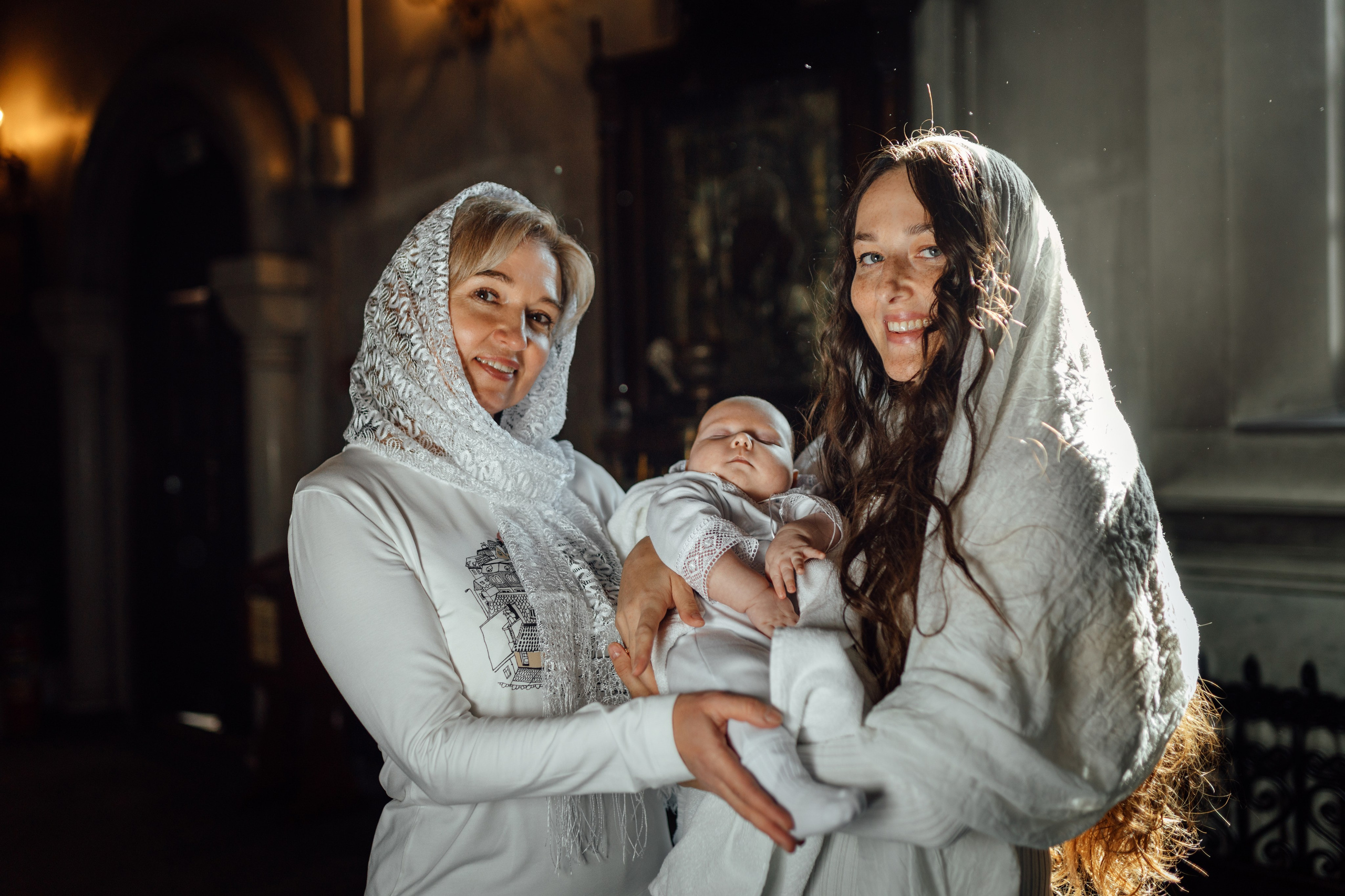 Крещение Тимура храм иконы Всех Скорбящих Радость, октябрь 2024