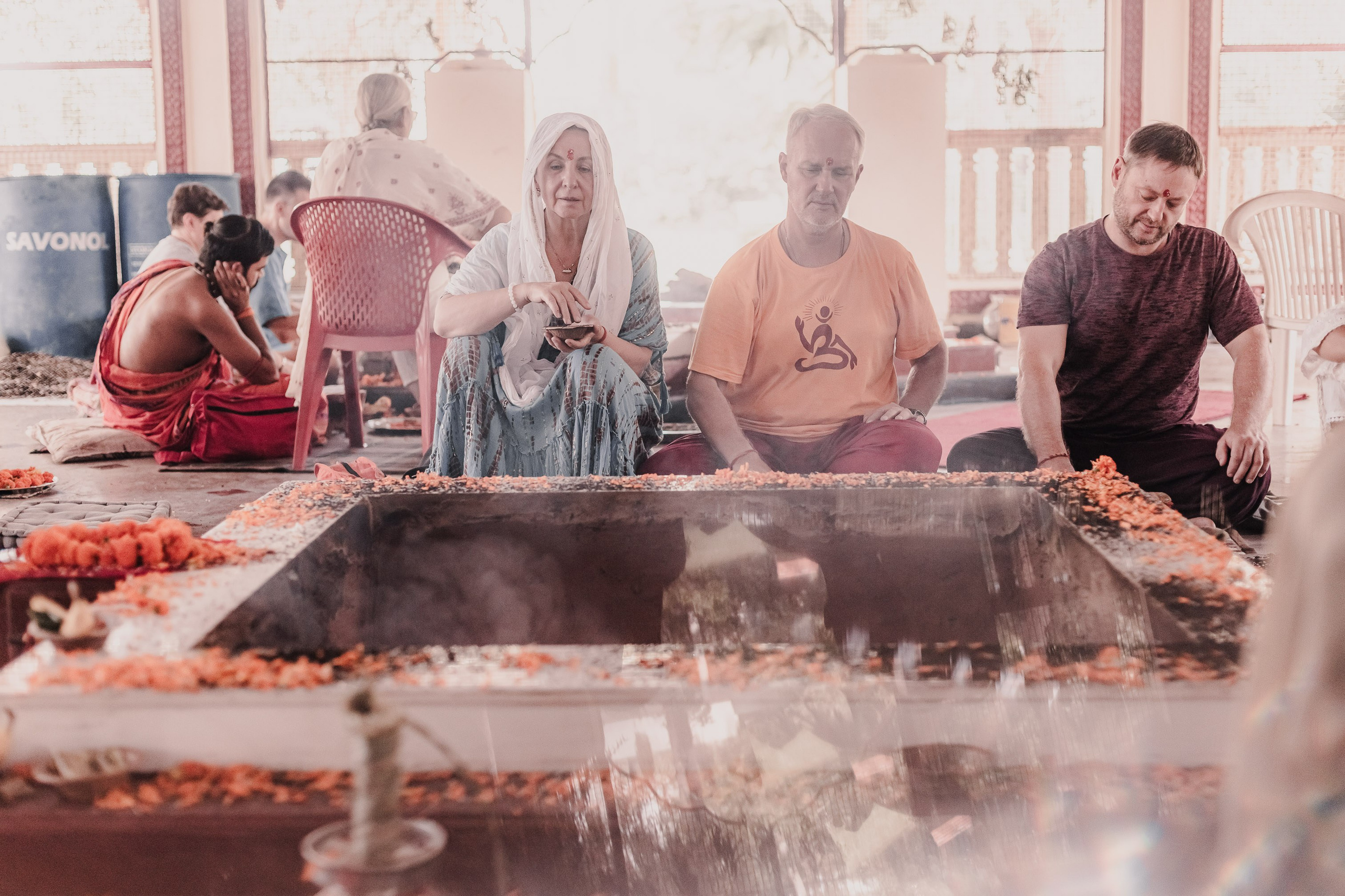 Navaratri yajna at Devraha Baba Ji ashram. Мариам Багдасарян