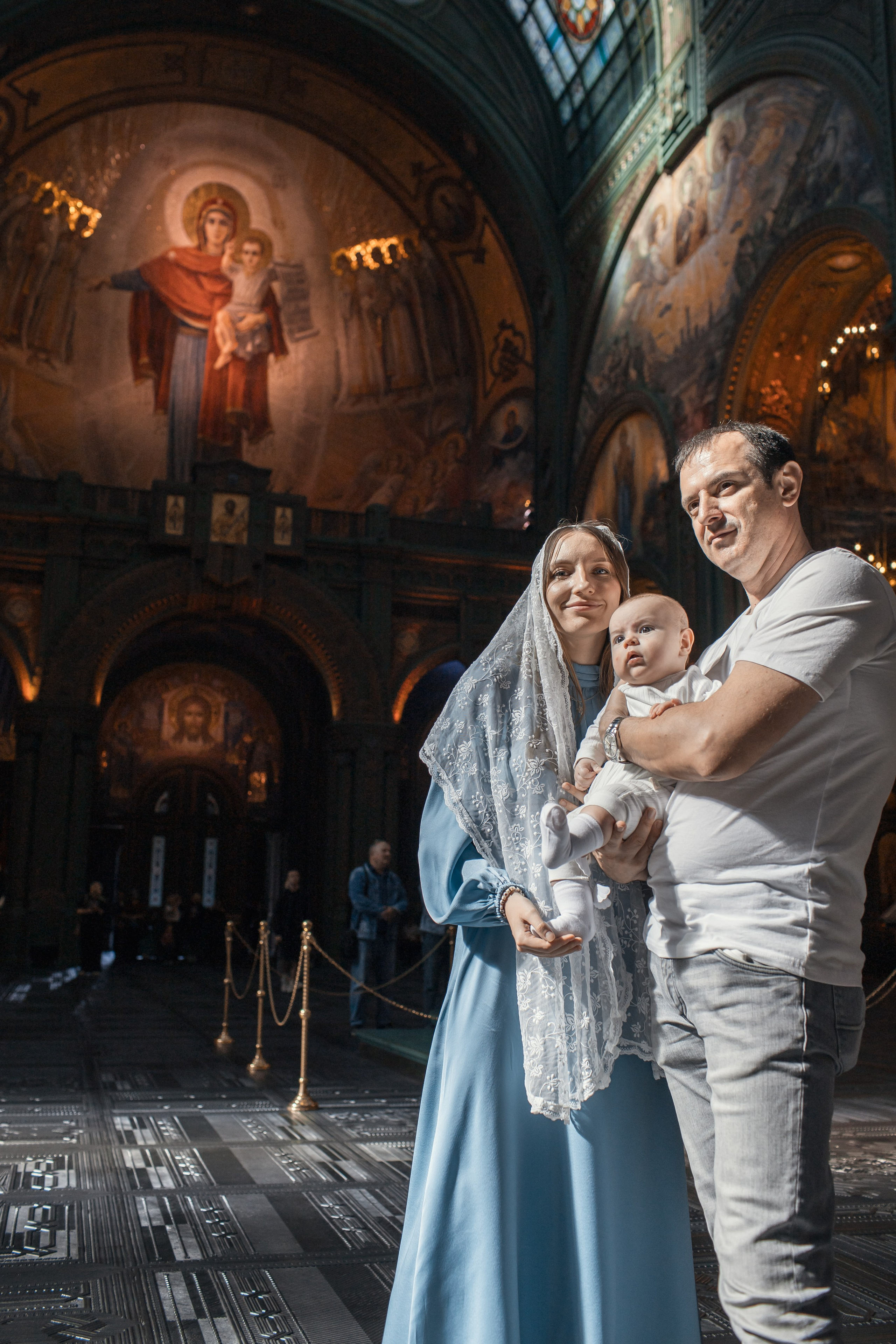 Крещение в Храме Вооруженных Сил России. Профессиональный фотограф в Москве и Мо Мария Шантарёва