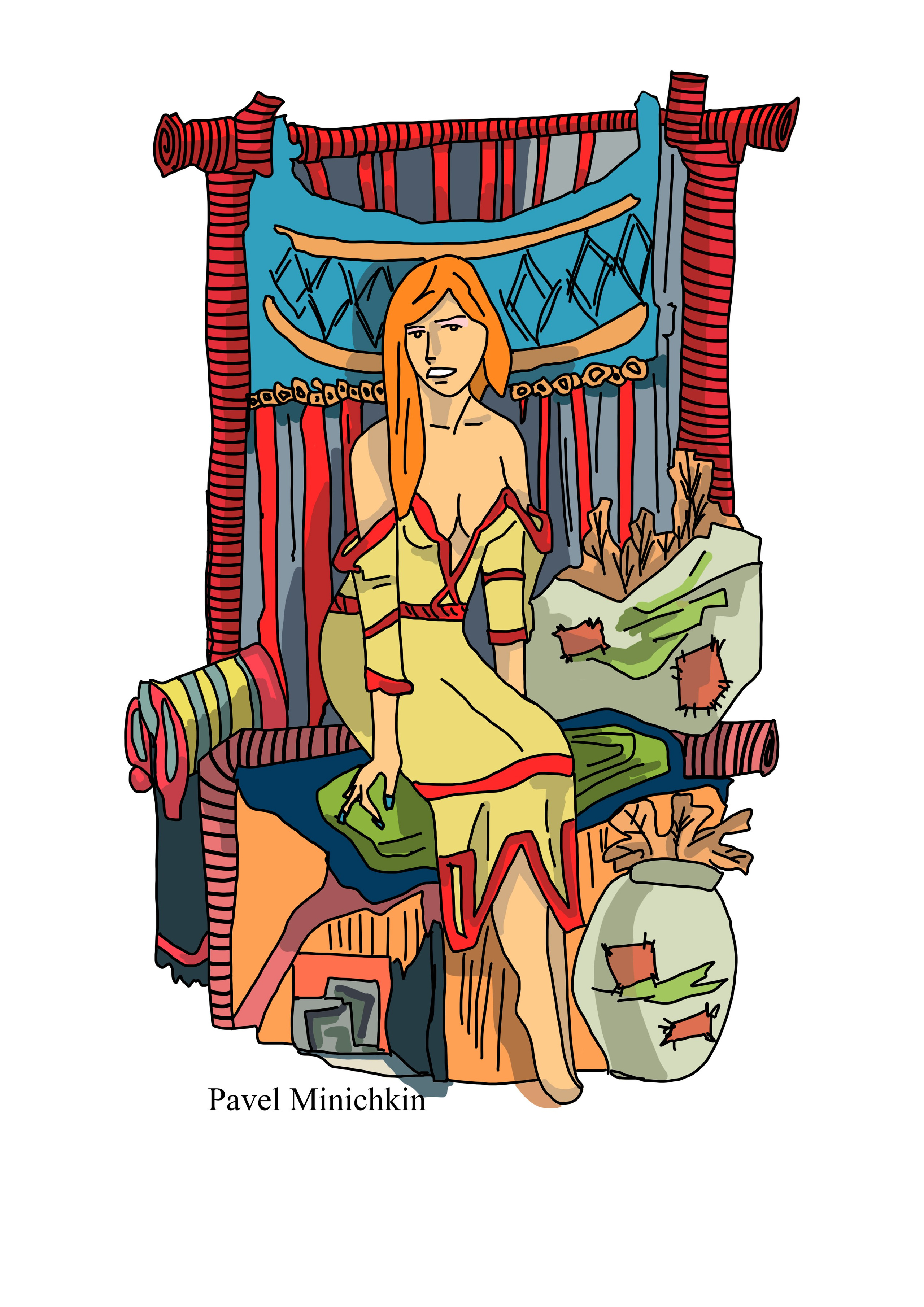 Миничкин Павел. Иллюстрация сказок финно-угров. Финно-угры.Компьютерная графика.