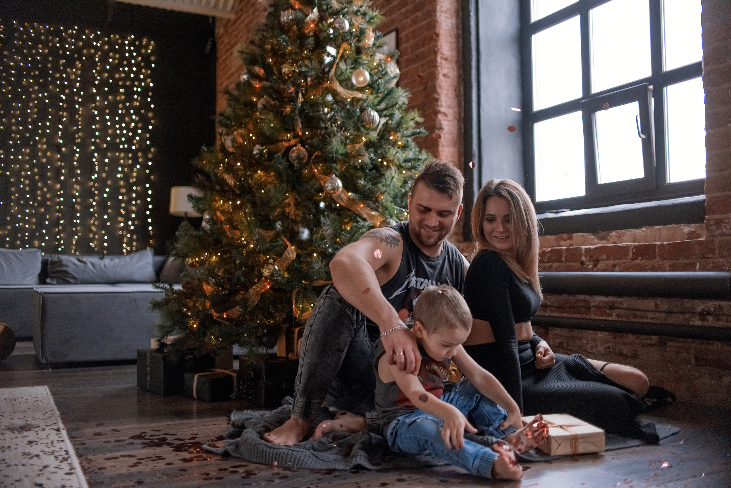 Новогодние фотосессии в студиях. Свадебный и семейный фотограф Екатерина Пушан. Москва, Балашиха, Железнодорожный, Солнечногорск