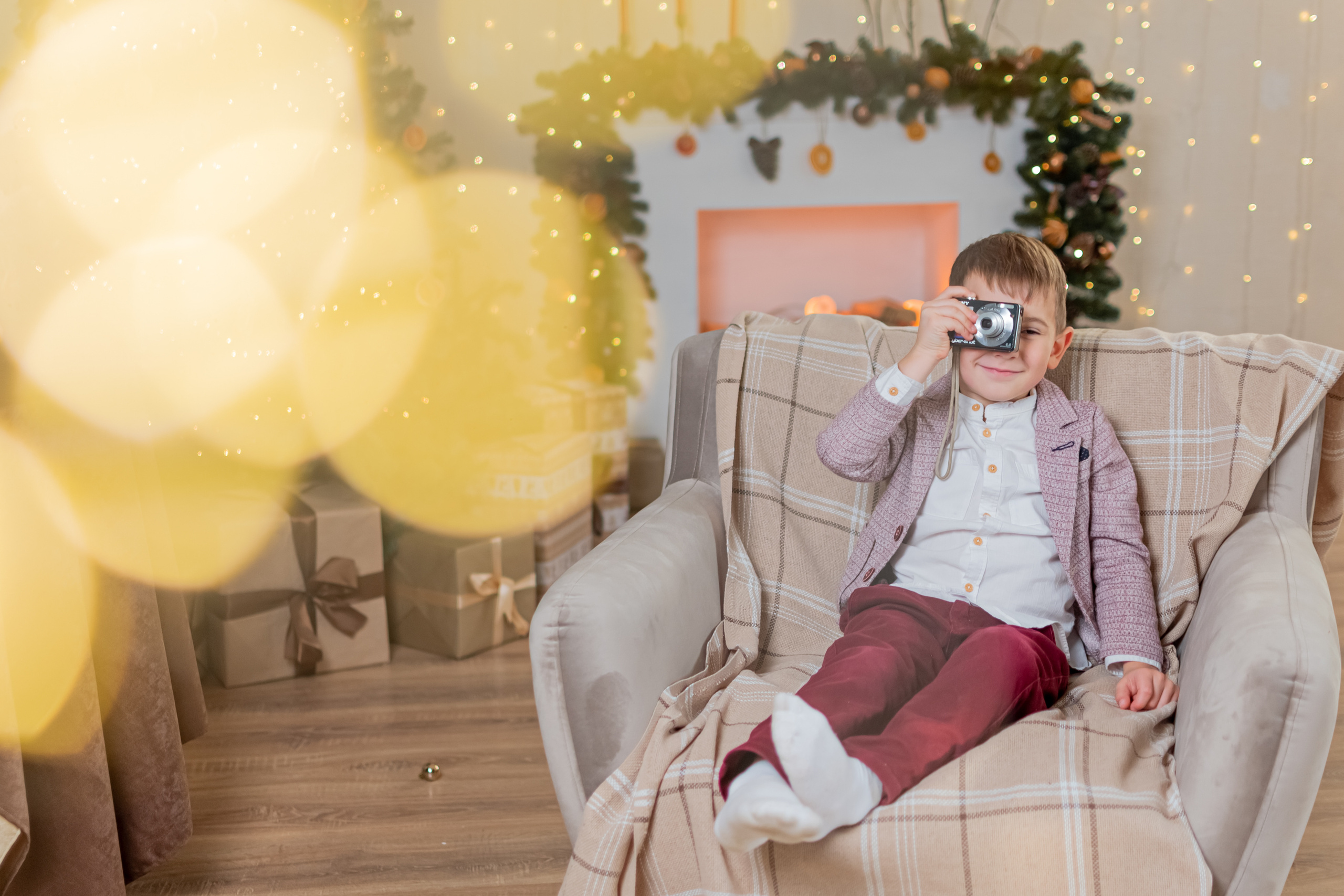 Новогодние фотосессии в студиях. Свадебный и семейный фотограф Екатерина Пушан. Москва, Балашиха, Железнодорожный, Солнечногорск