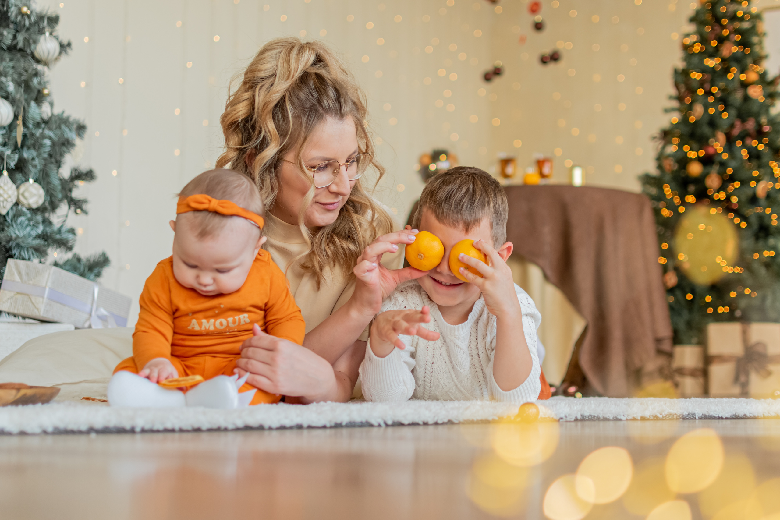 Новогодние фотосессии в студиях. Свадебный и семейный фотограф Екатерина Пушан. Москва, Балашиха, Железнодорожный, Солнечногорск