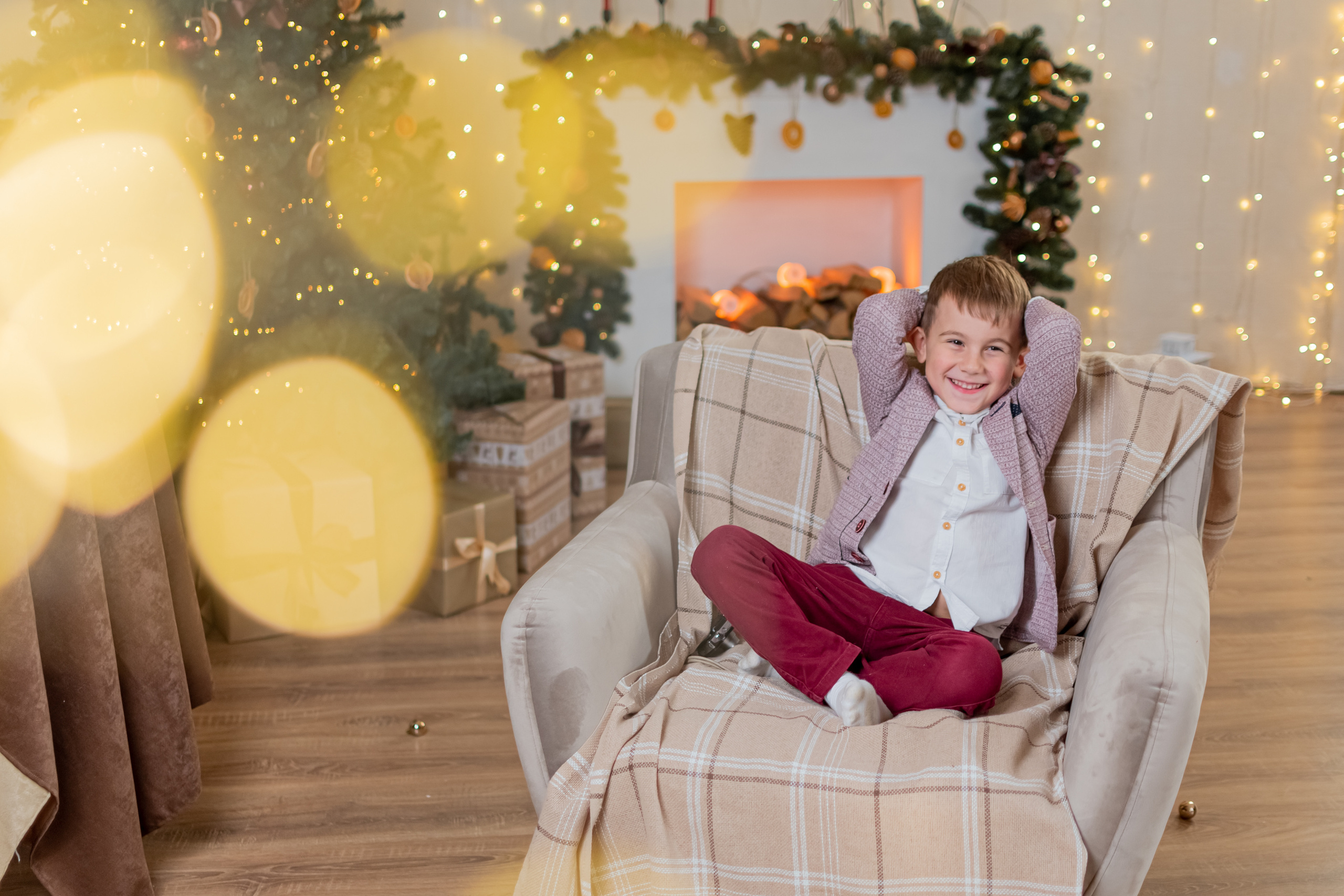 Новогодние фотосессии в студиях. Свадебный и семейный фотограф Екатерина Пушан. Москва, Балашиха, Железнодорожный, Солнечногорск