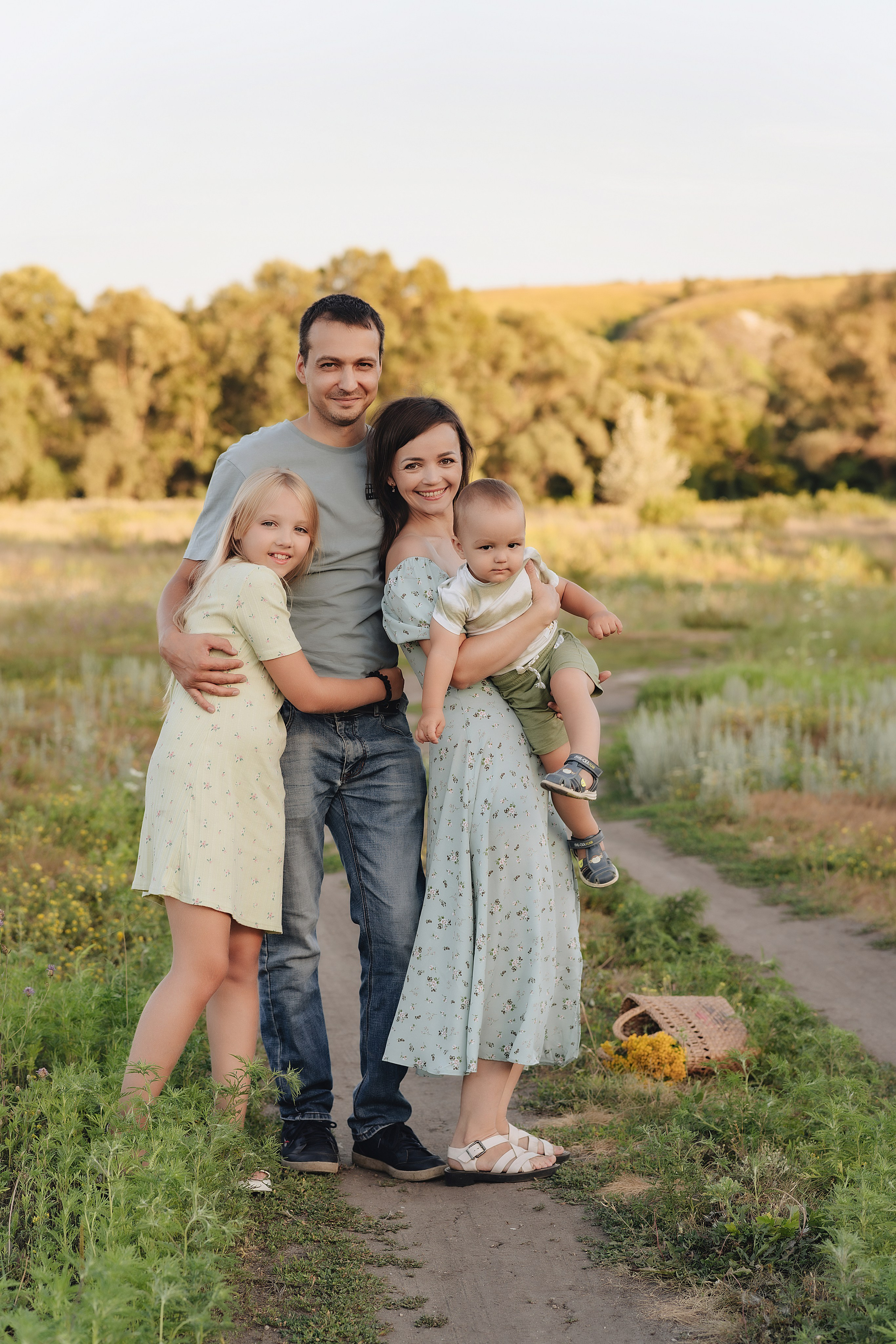 Семейная съемка на закате. Фотограф Карина Шмулёва. Воронеж и область