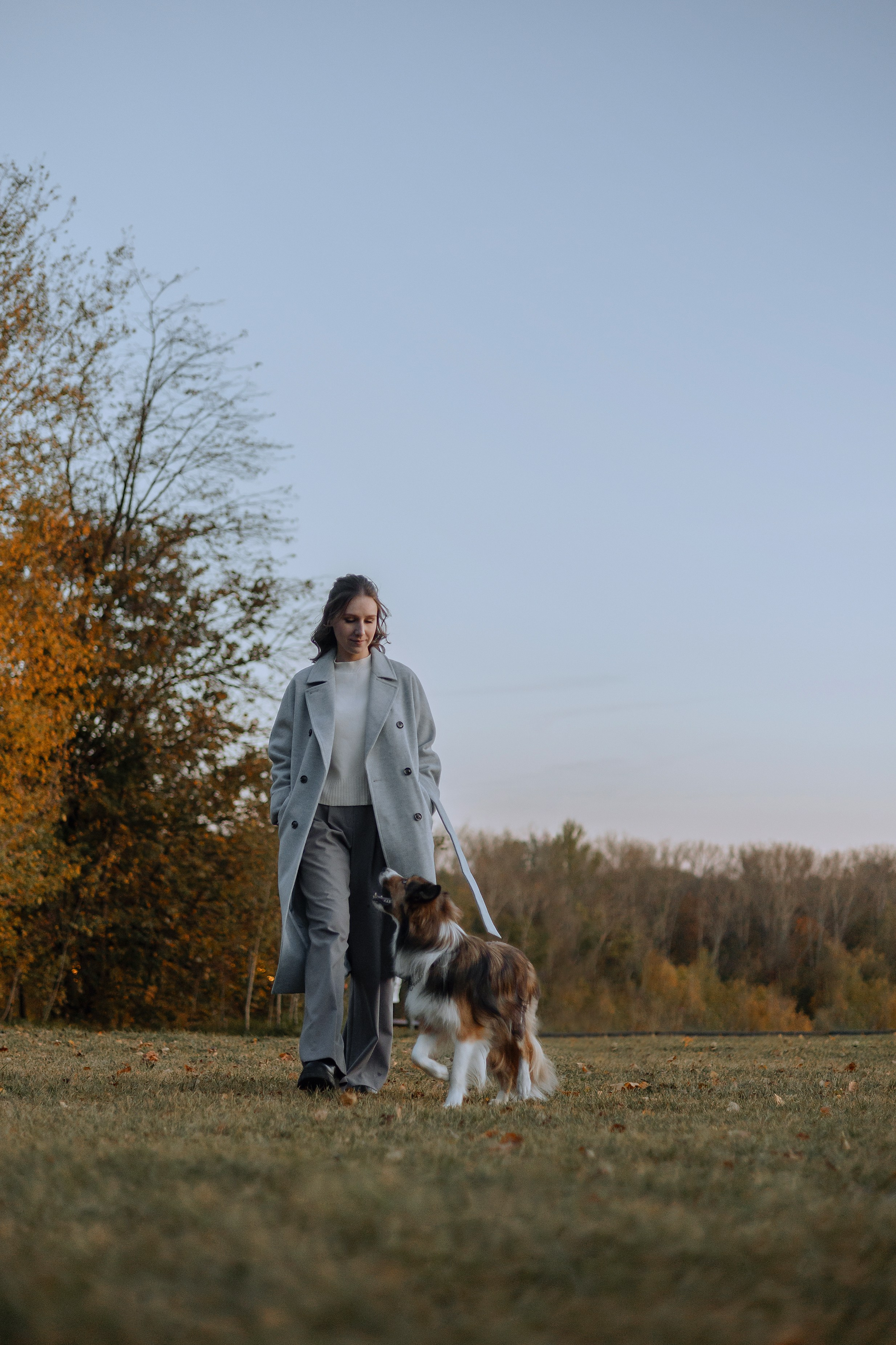 Осенняя съемка Аллы и ее спутника Джея (пакет «Чуть-чуть»). Фотограф Анималист Екатерина Справцева в Нижнем Новгороде