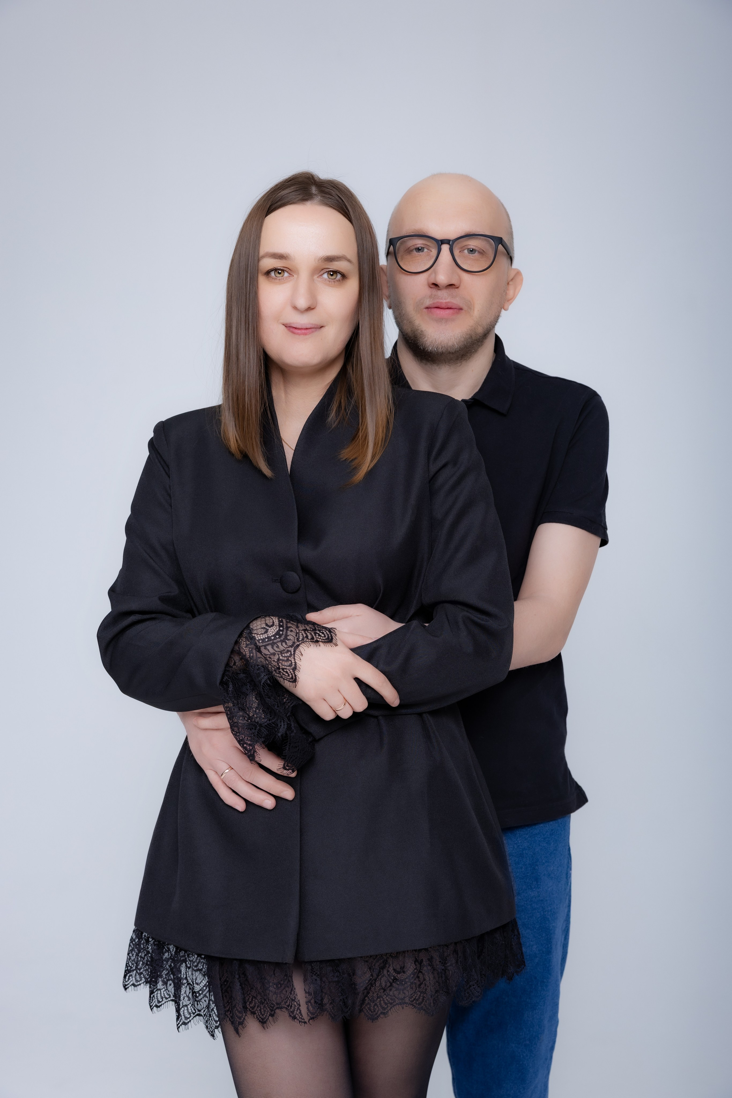 Александра с мужем и корги Пежик. Фотограф в Санкт-Петербурге Козырь Олеся