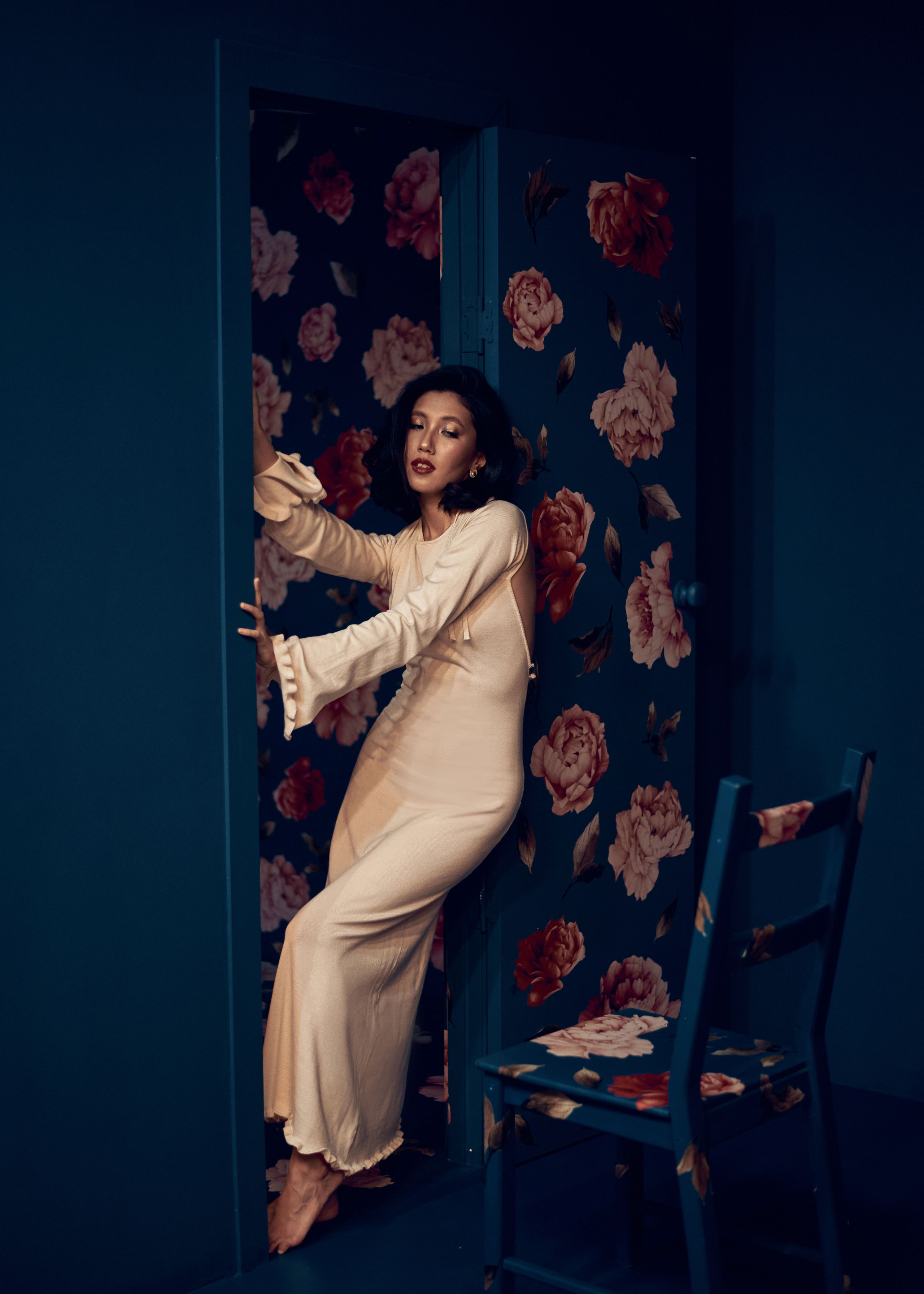 Татьяна, весенняя фотосессия с цветами. Фотограф Анастасия Малашенко, Новосибирск