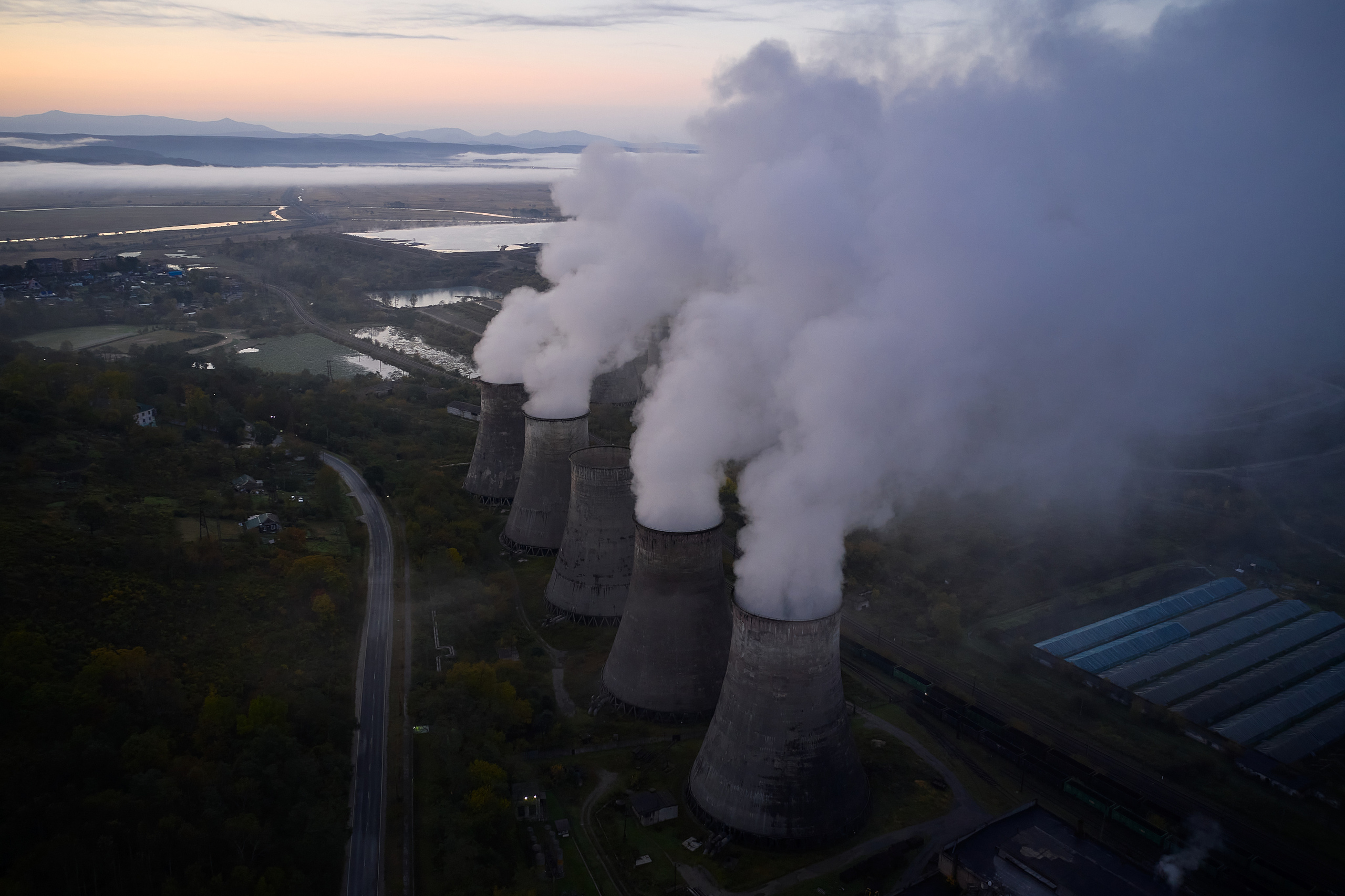 Хайлайн на ТЭЦ в городе Артём