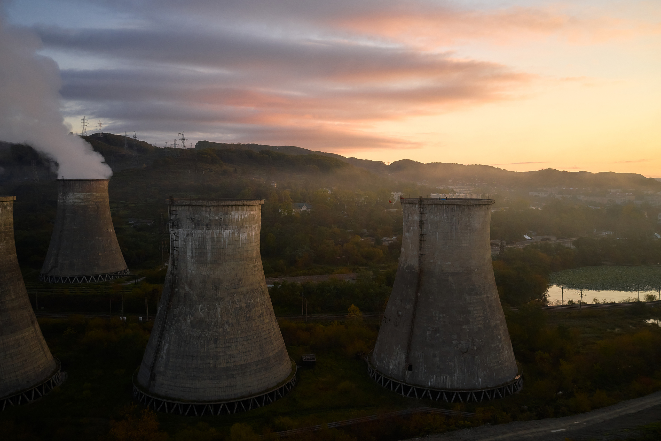 Хайлайн на ТЭЦ в городе Артём