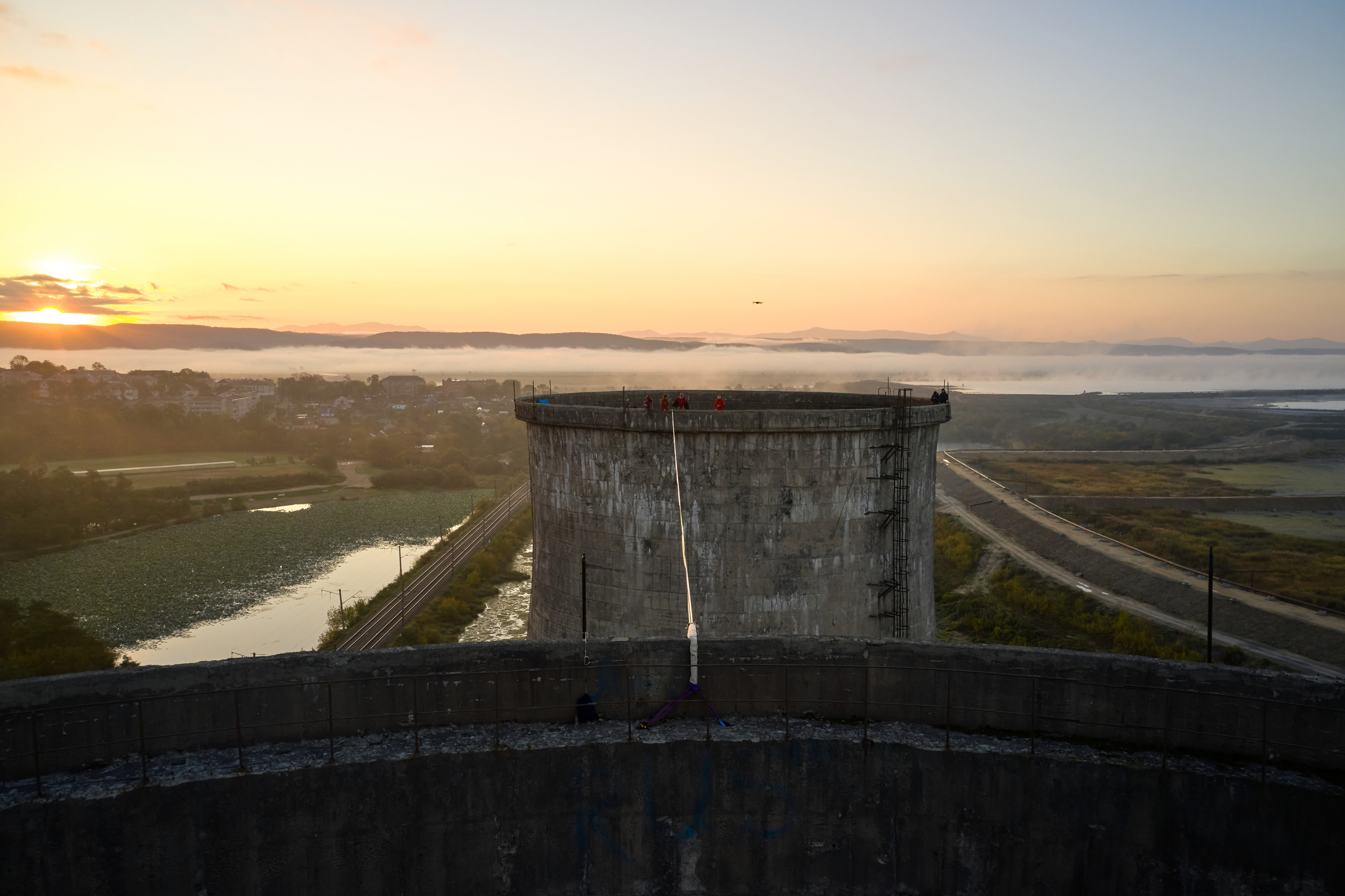 Хайлайн на ТЭЦ в городе Артём