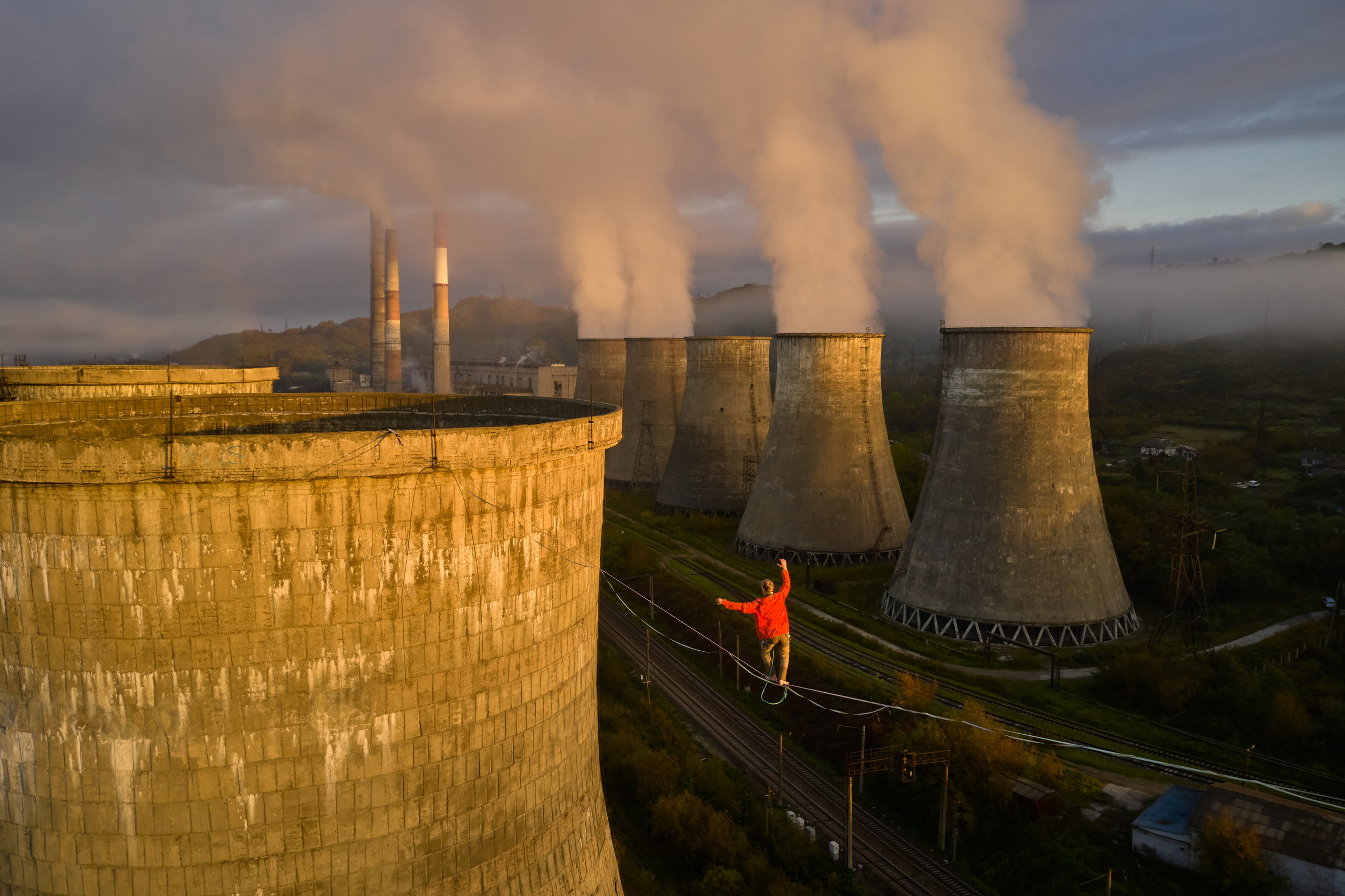 Хайлайн на ТЭЦ в городе Артём
