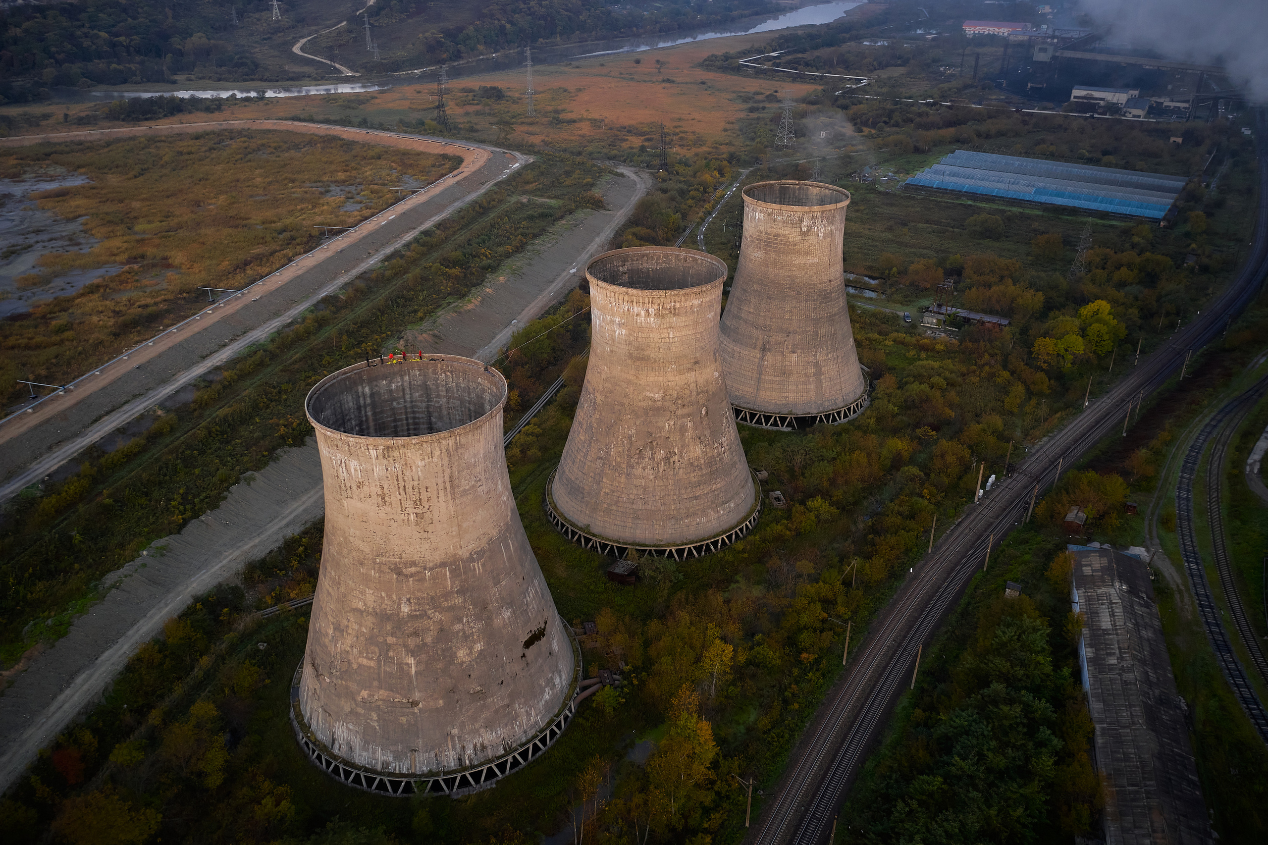 Хайлайн на ТЭЦ в городе Артём