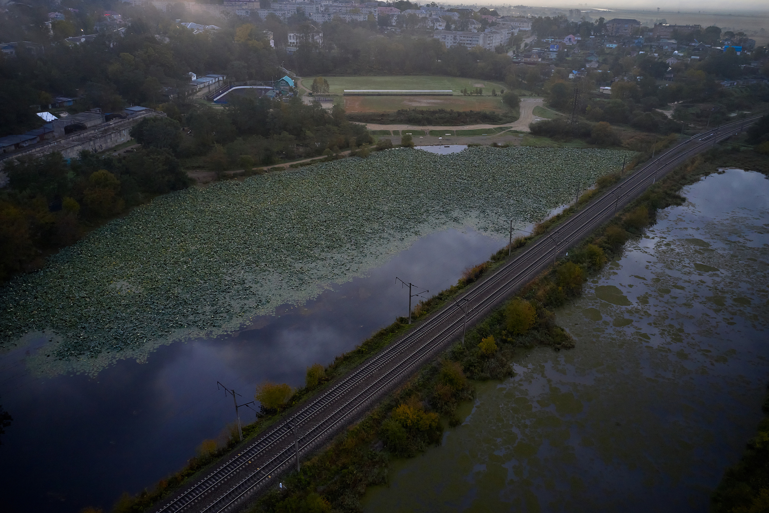 Хайлайн на ТЭЦ в городе Артём