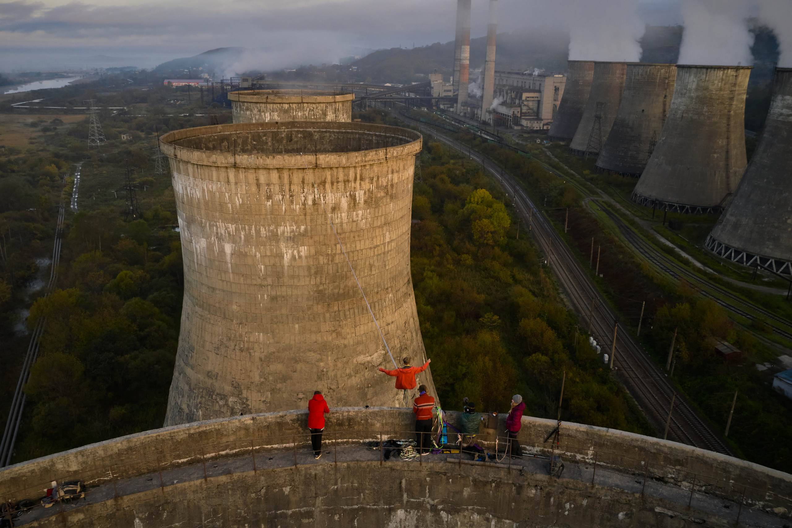 Хайлайн на ТЭЦ в городе Артём