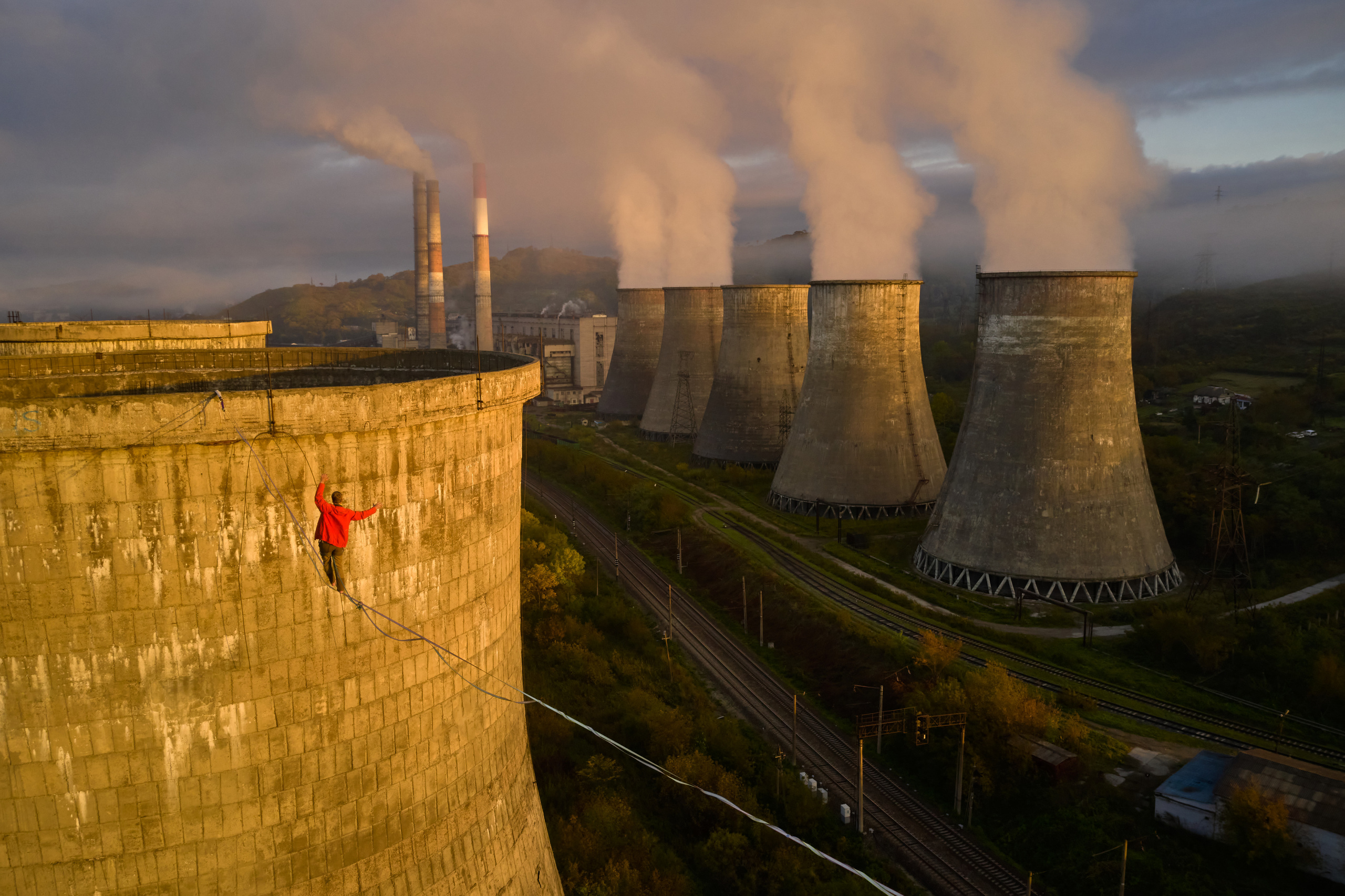 Хайлайн на ТЭЦ в городе Артём