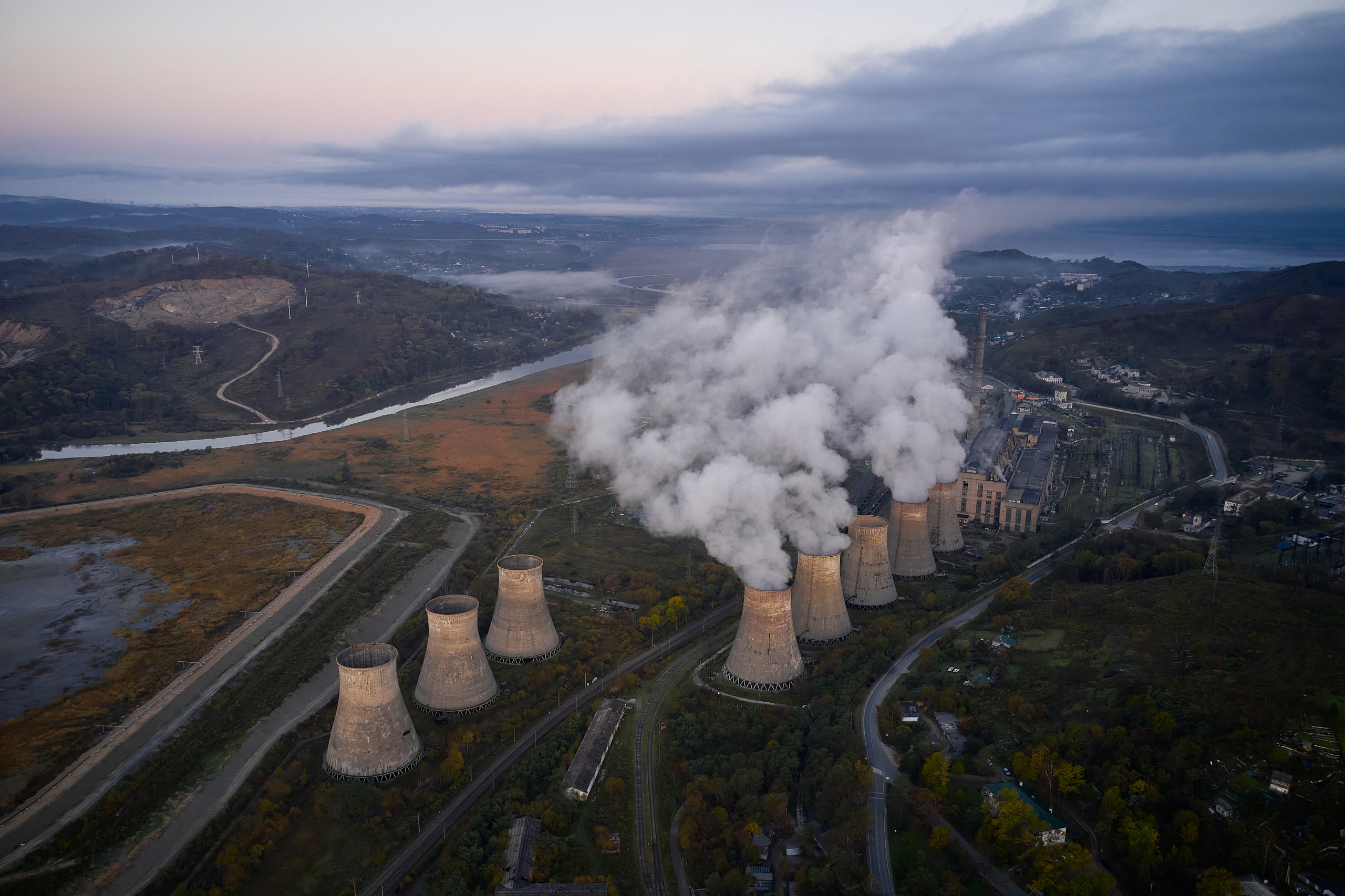 Хайлайн на ТЭЦ в городе Артём