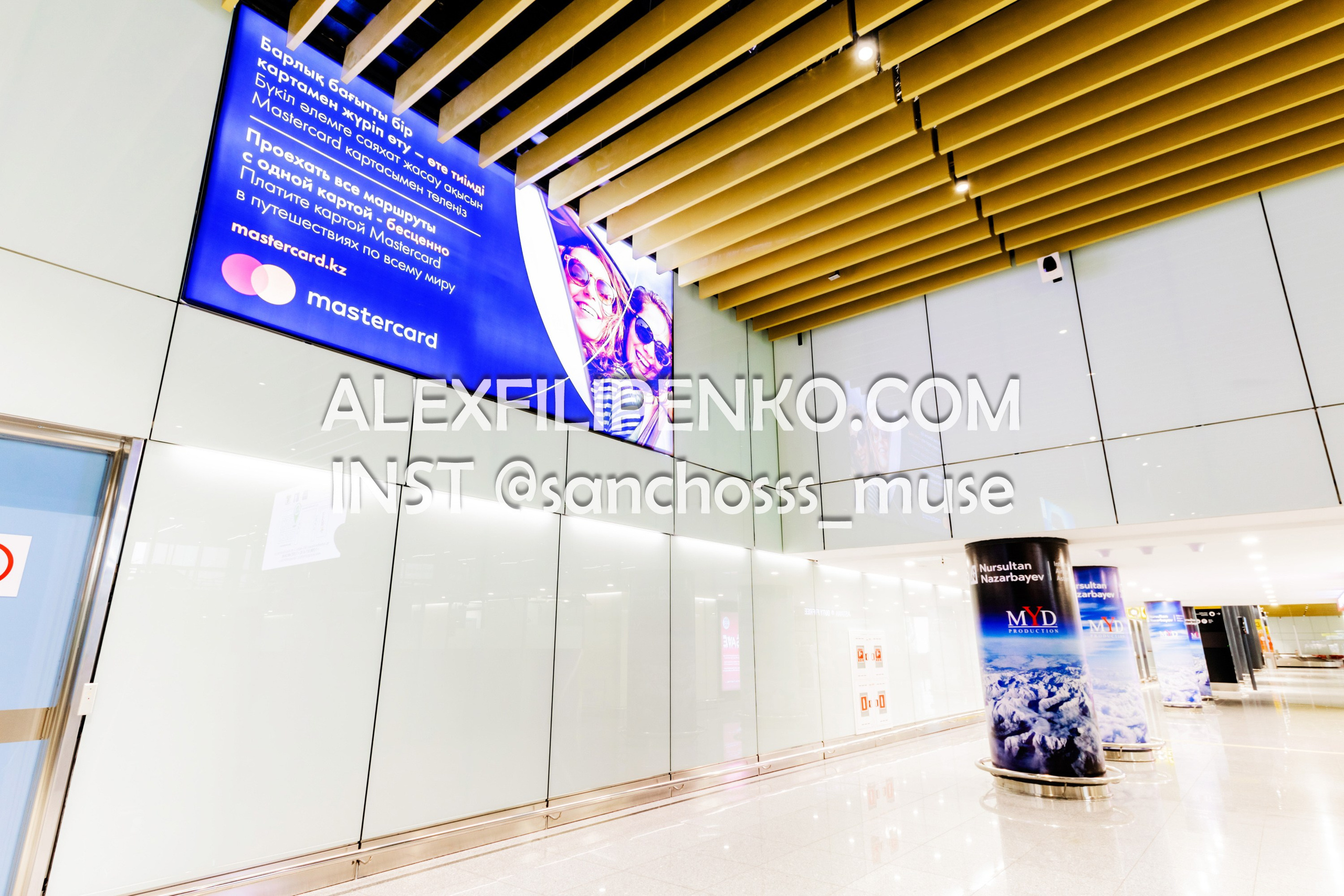 Фотосъемка для рекламного оператора MYD Production в Аэропорту Астаны. Фотограф интерьера недвижимости и архитектуры в Астане