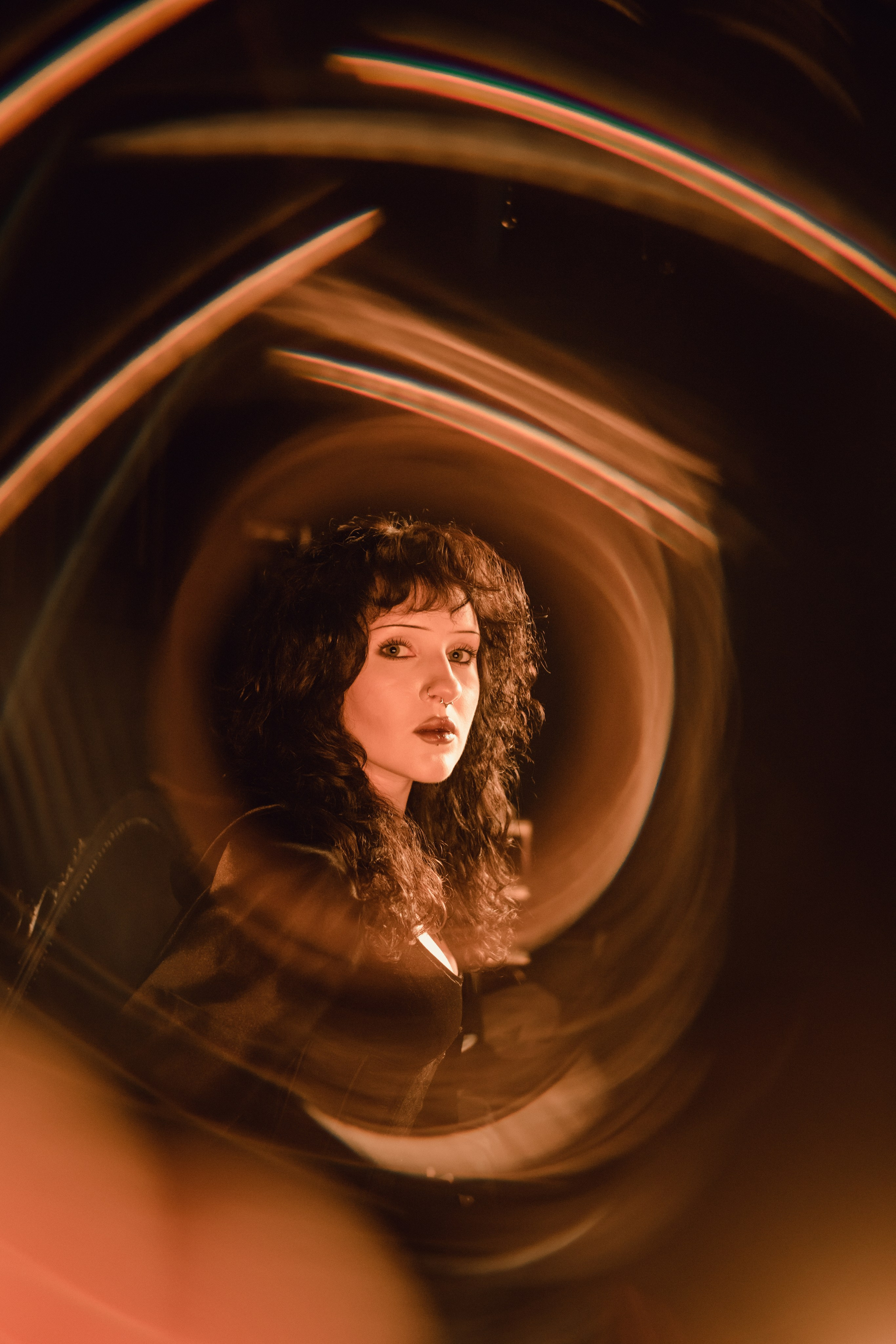 женский портрет в использованием эффектов